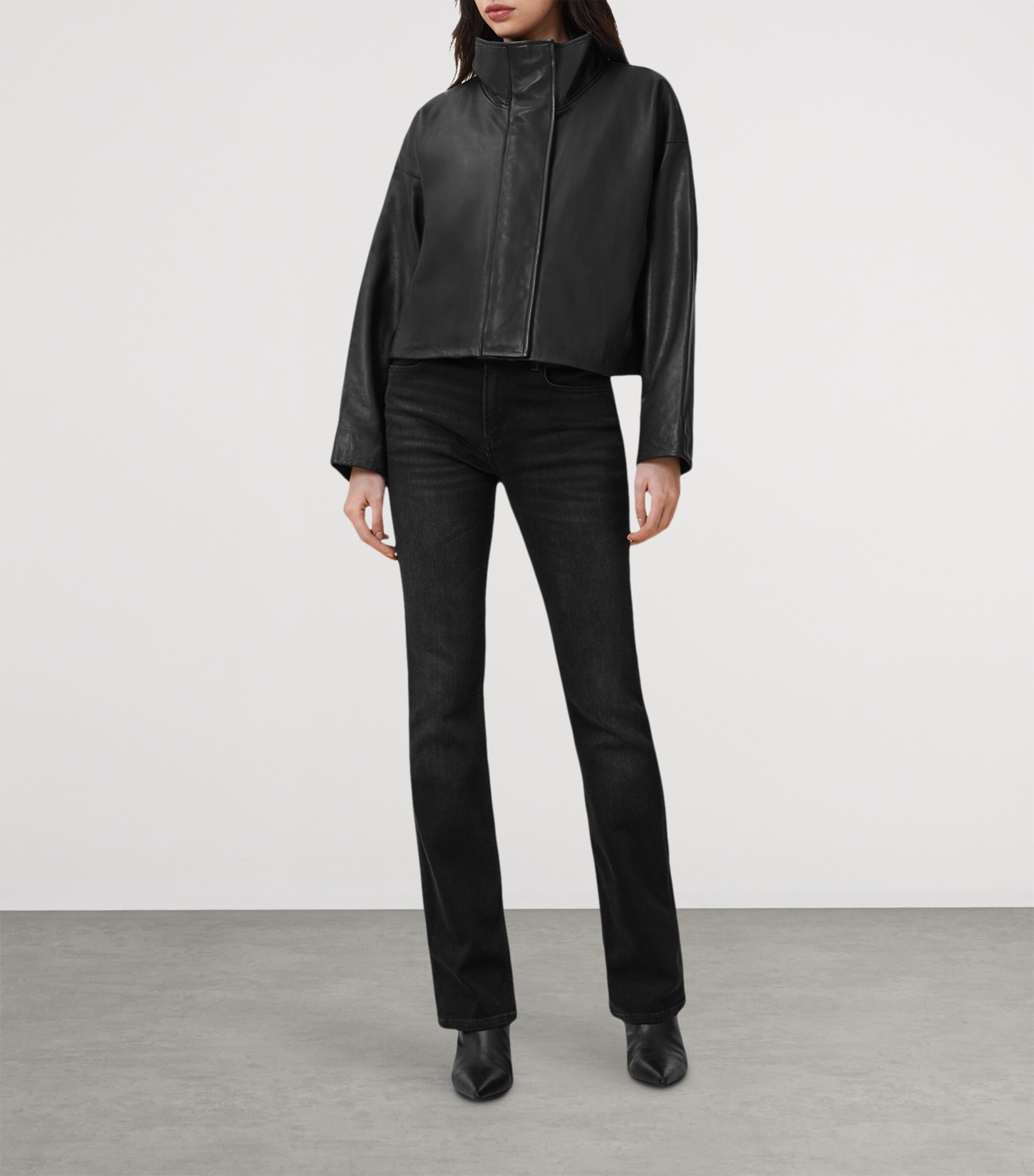 Ryder Leather Jacket BLACK Image 3