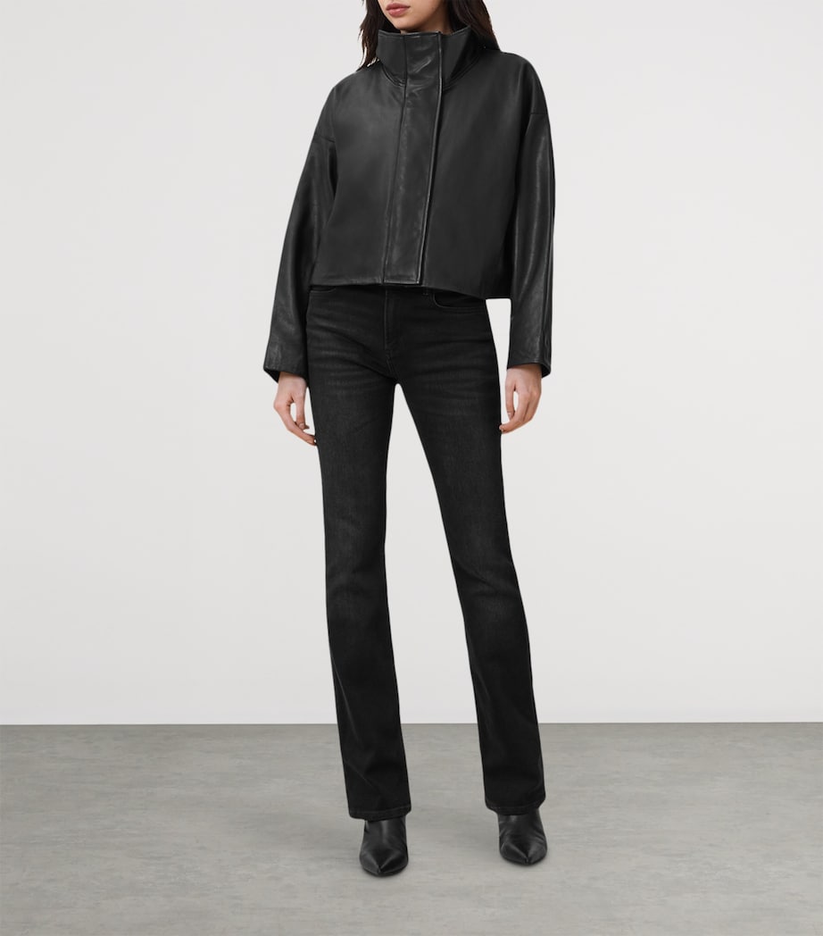 Ryder Leather Jacket BLACK Image 3