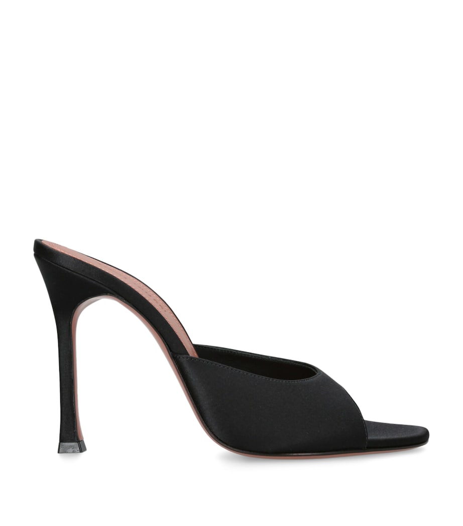 Satin Alexa Mules 105 BLACK Image 1