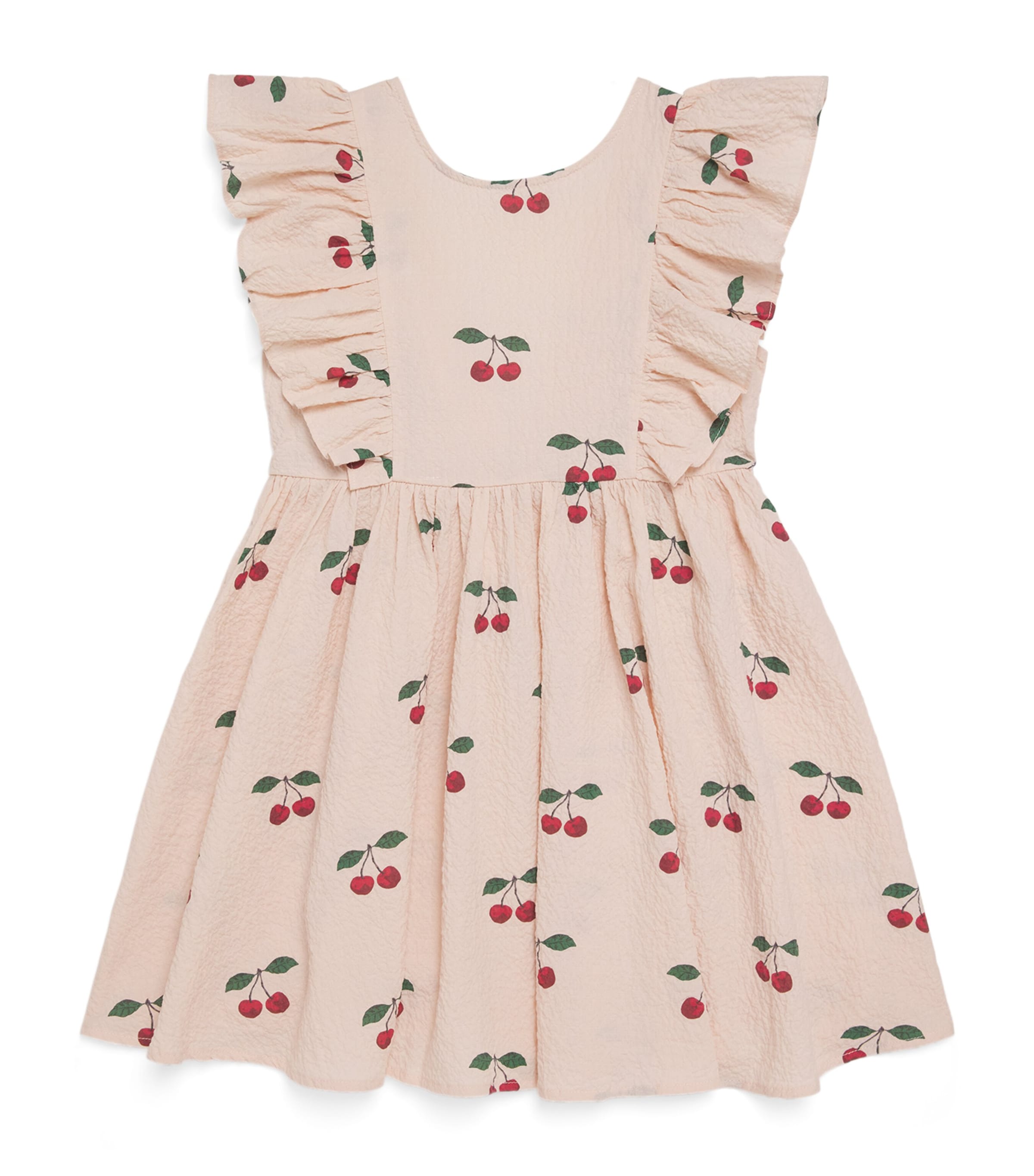 KONGES SLOJD Cherry Print Elin Dress (5-10 Years) | Girls Clothing | Dresses | Designers | Konges Slojd