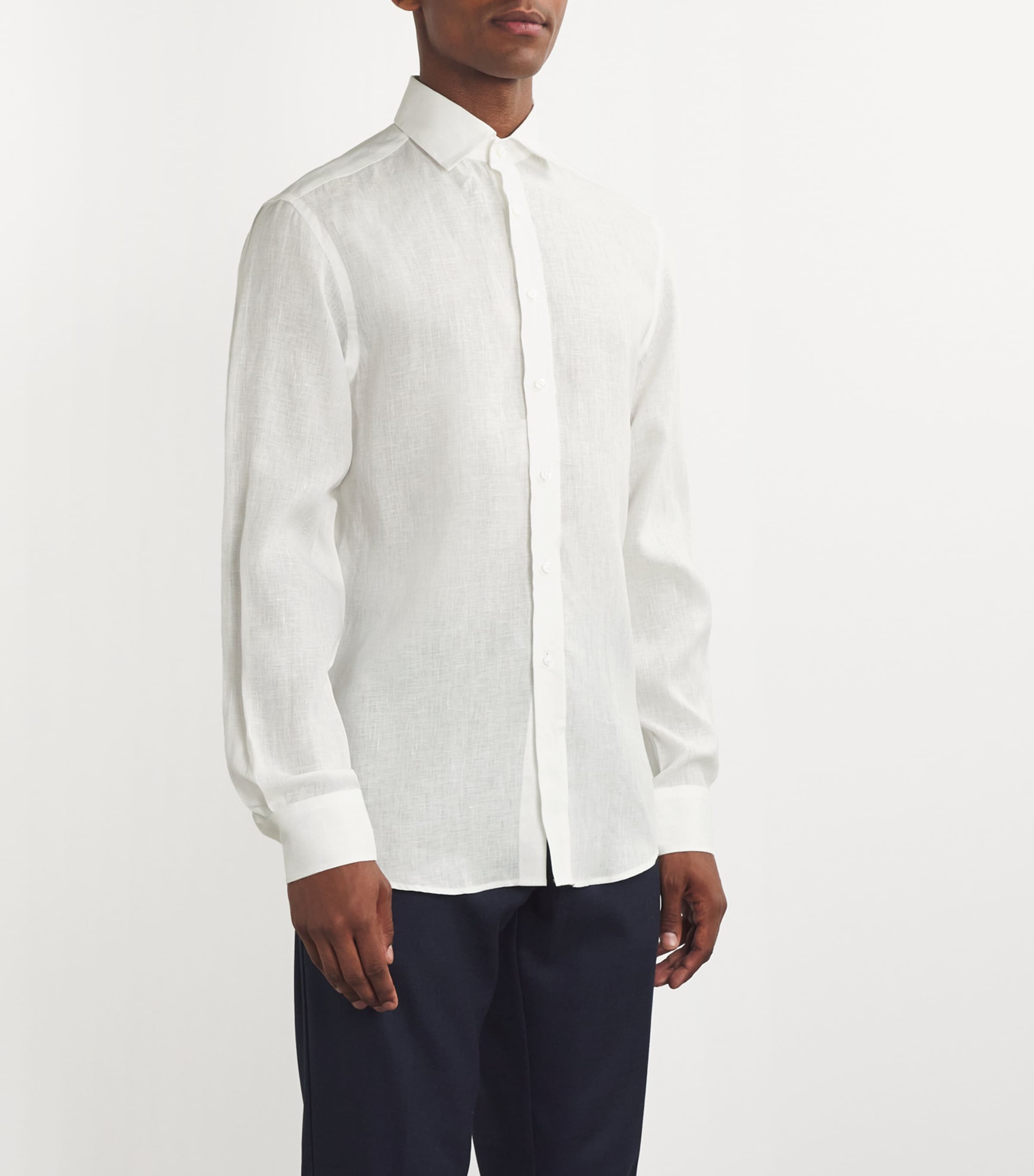 Linen Serengeti Shirt WHITE Image 3