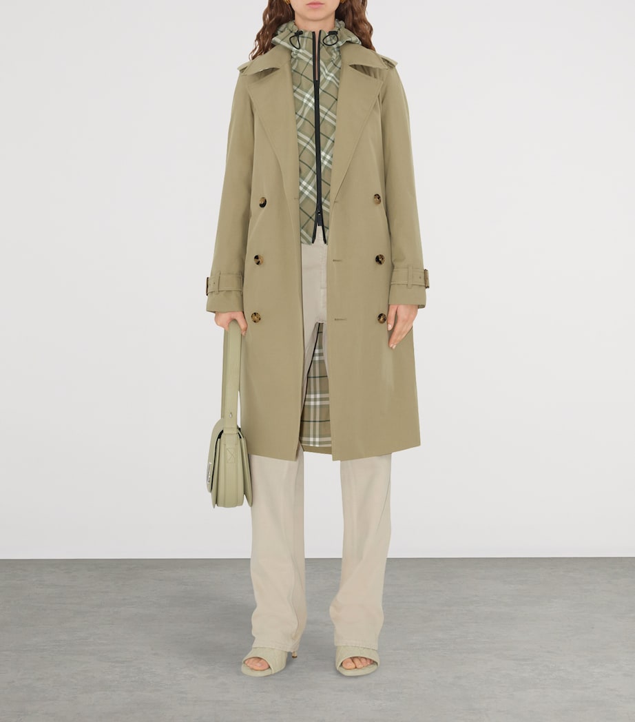 Gabardine Long Trench Coat SKYLARK Image 2