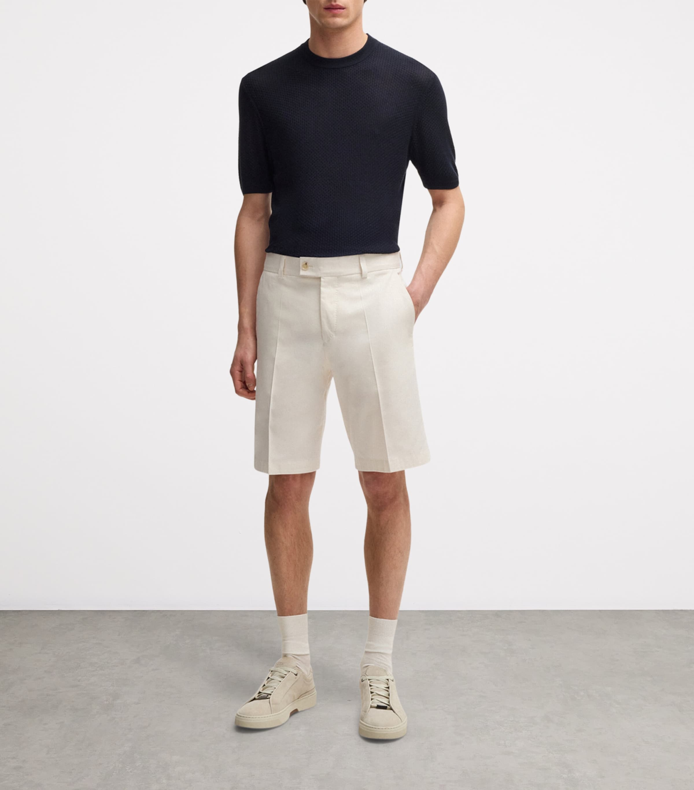 Cotton-Silk-Blend Shorts 118 Image 6