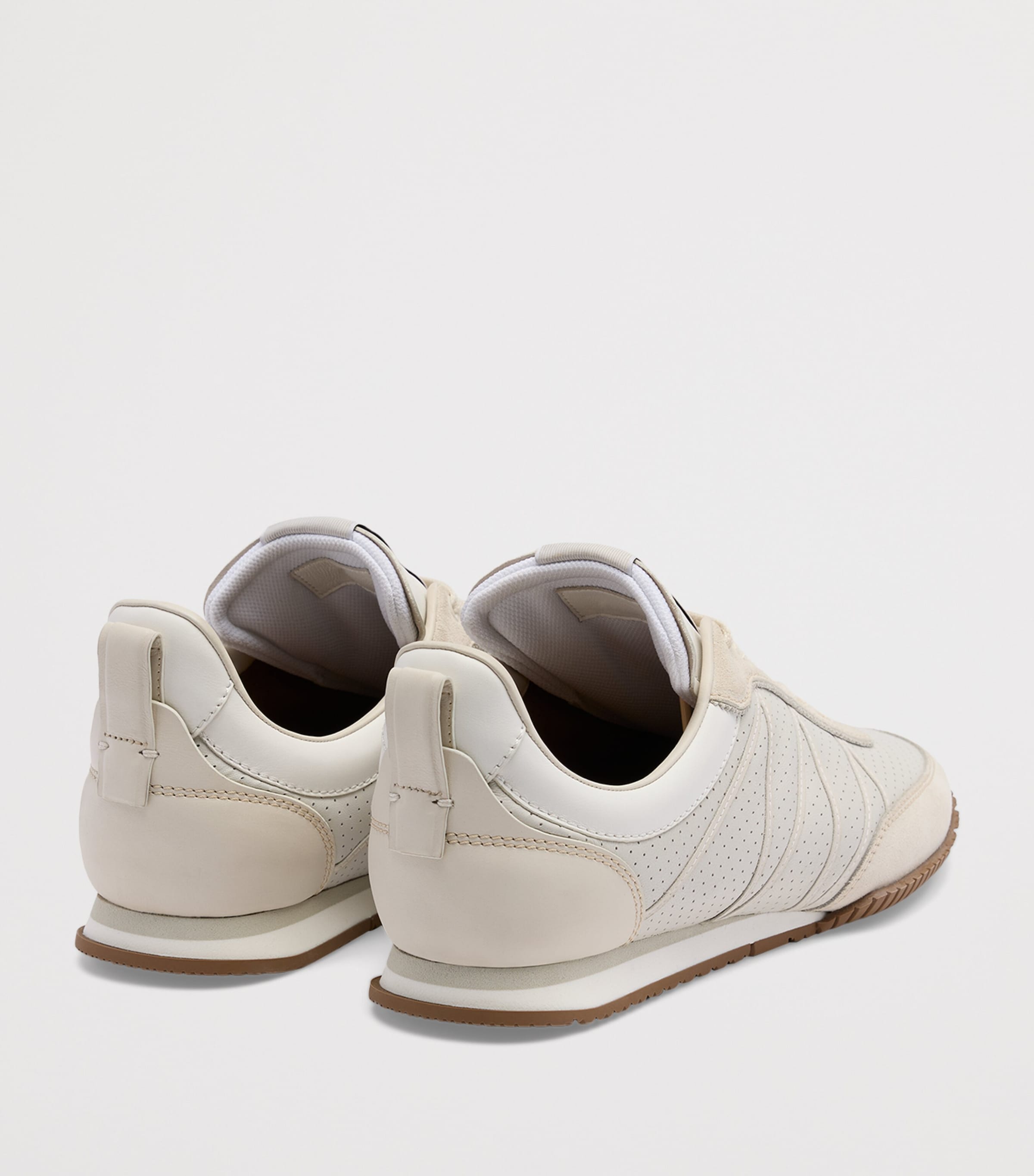 Dunhill Leather The Dunhillian Runner Sneakers White Image 4