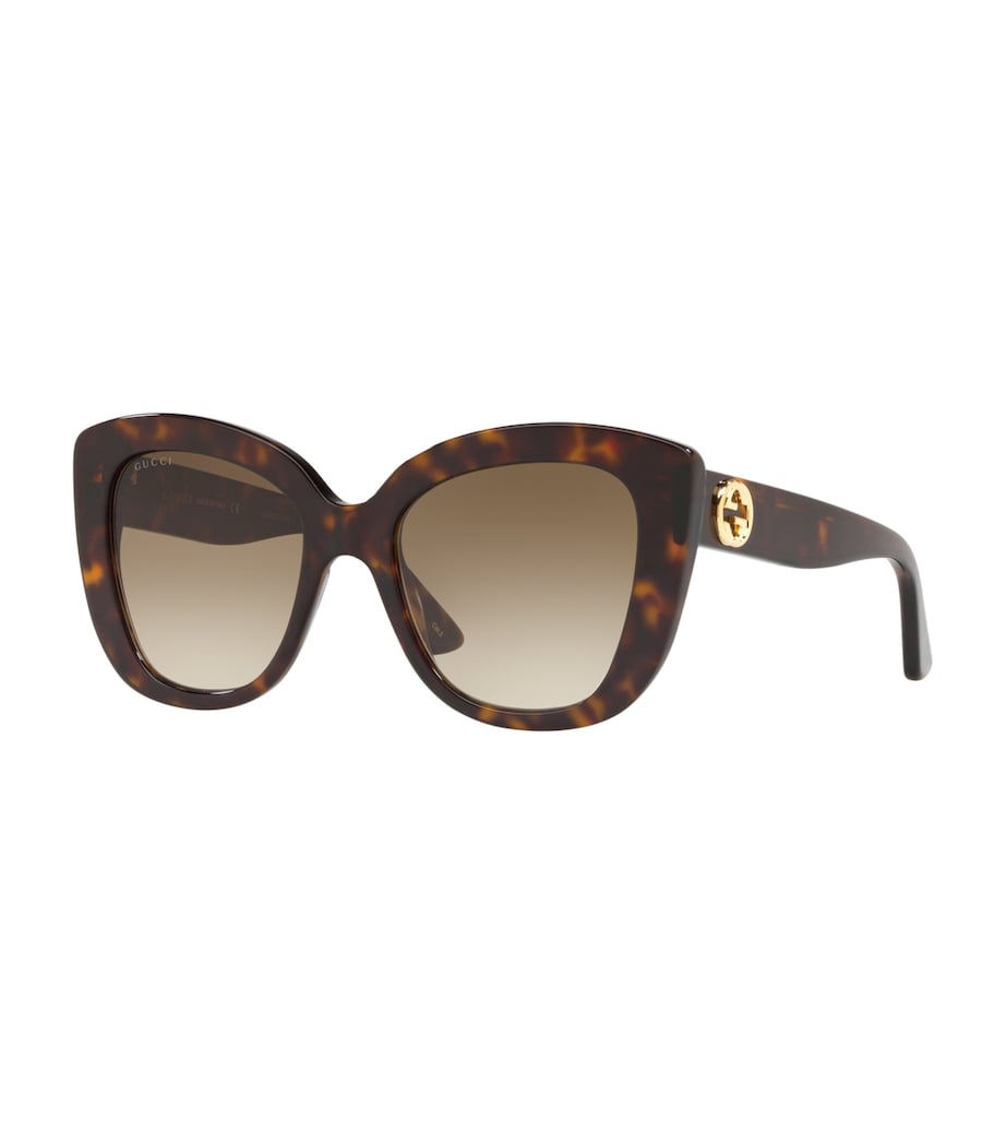 Havana Cat Eye Sunglasses BROWN Image 2