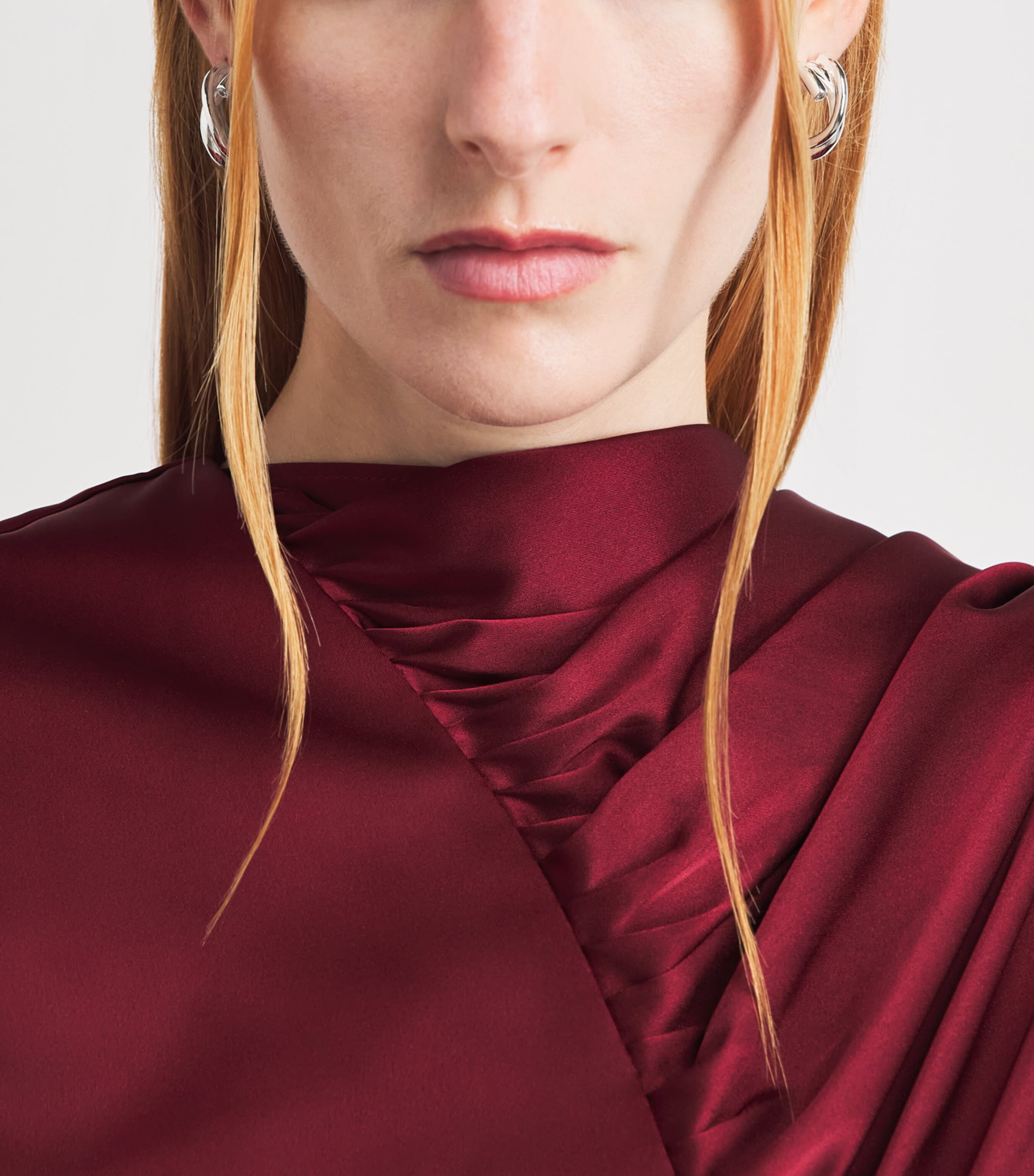 Completedworks Silver-Plated Irregular Hoop Earrings Silver Plated Image 2