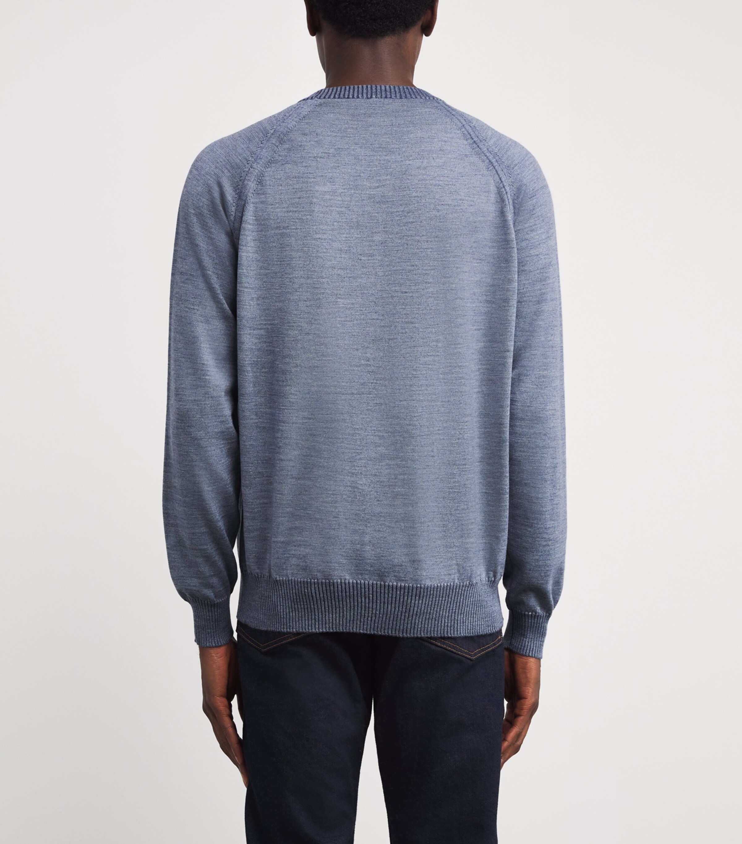 Fioroni Cashmere Mens Virgin Wool Reversible Sweatshirt Zchero Image 4