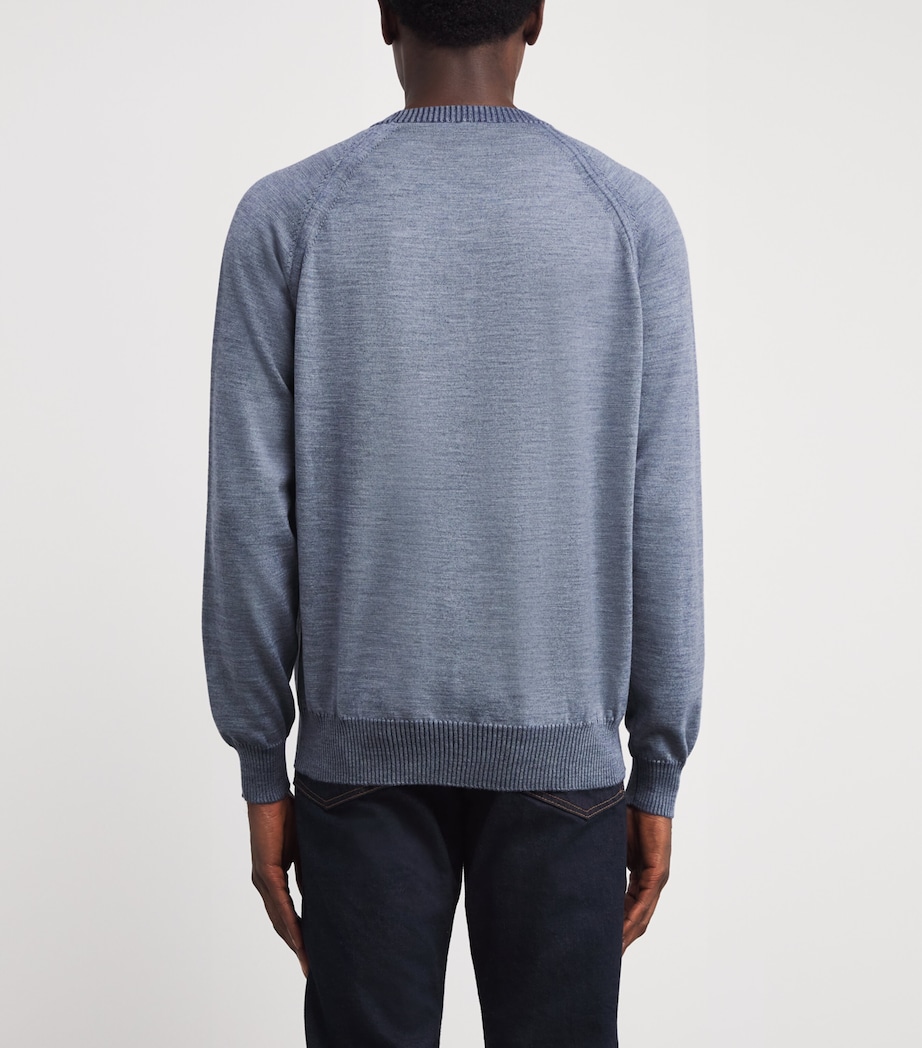 Virgin Wool Reversible Sweatshirt 2W4CARTA ZCHERO Image 4