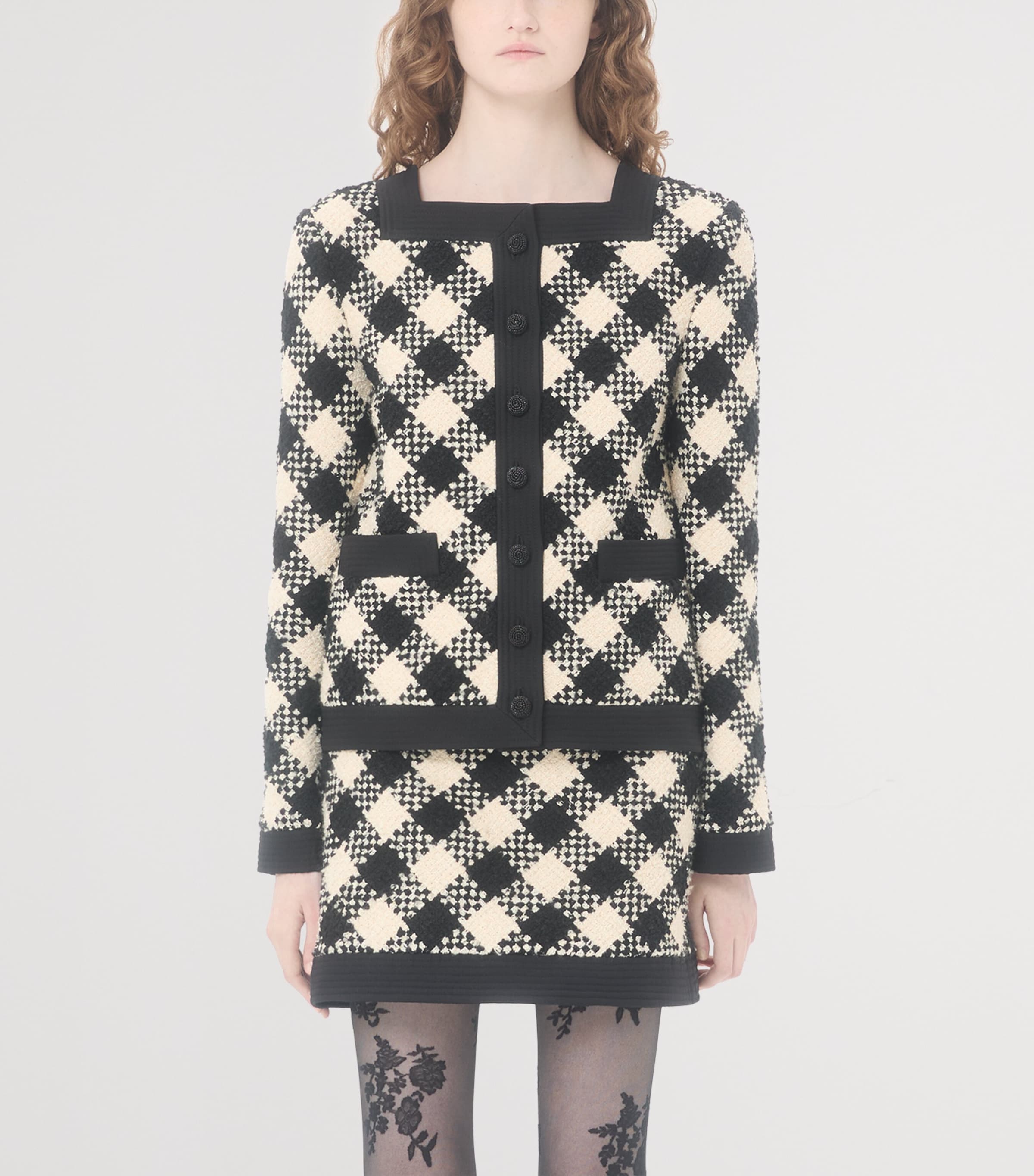 Tweed Damier Jacket QT3 Image 2