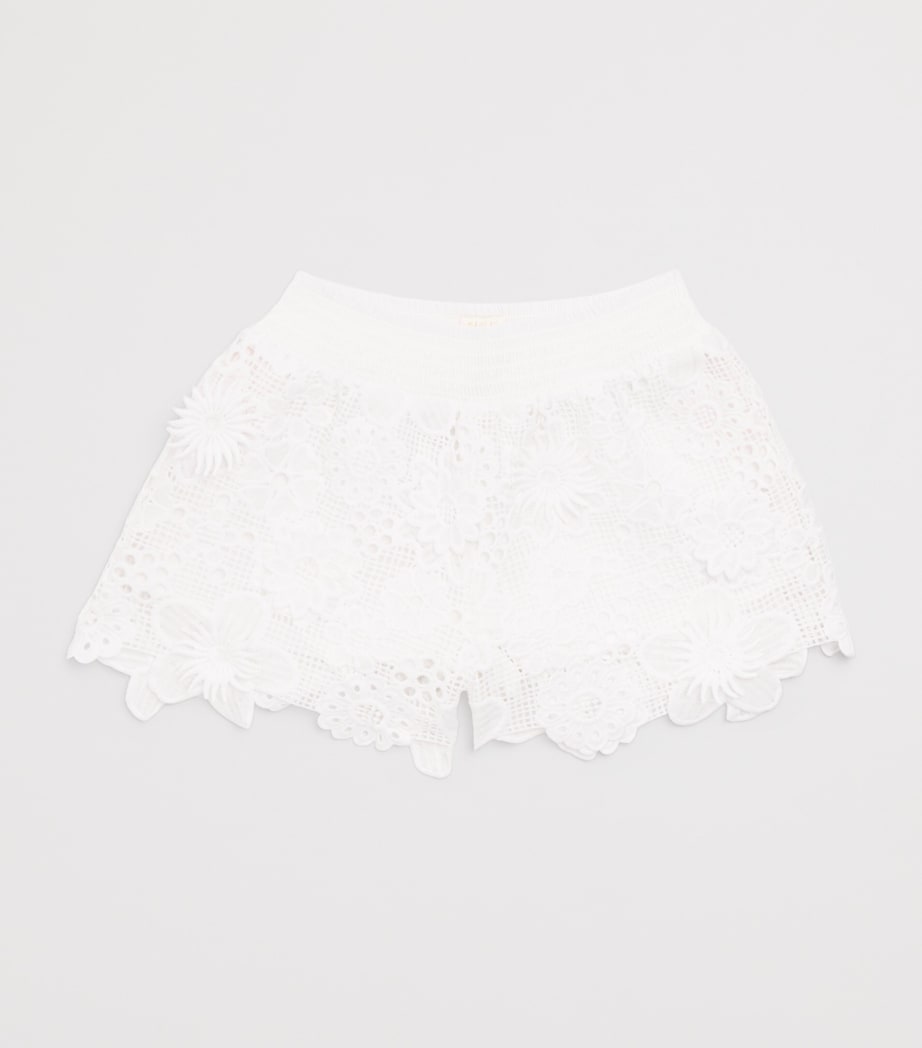 Crocheted Lucinda Shorts (2-16 Years) IVORY Image 2