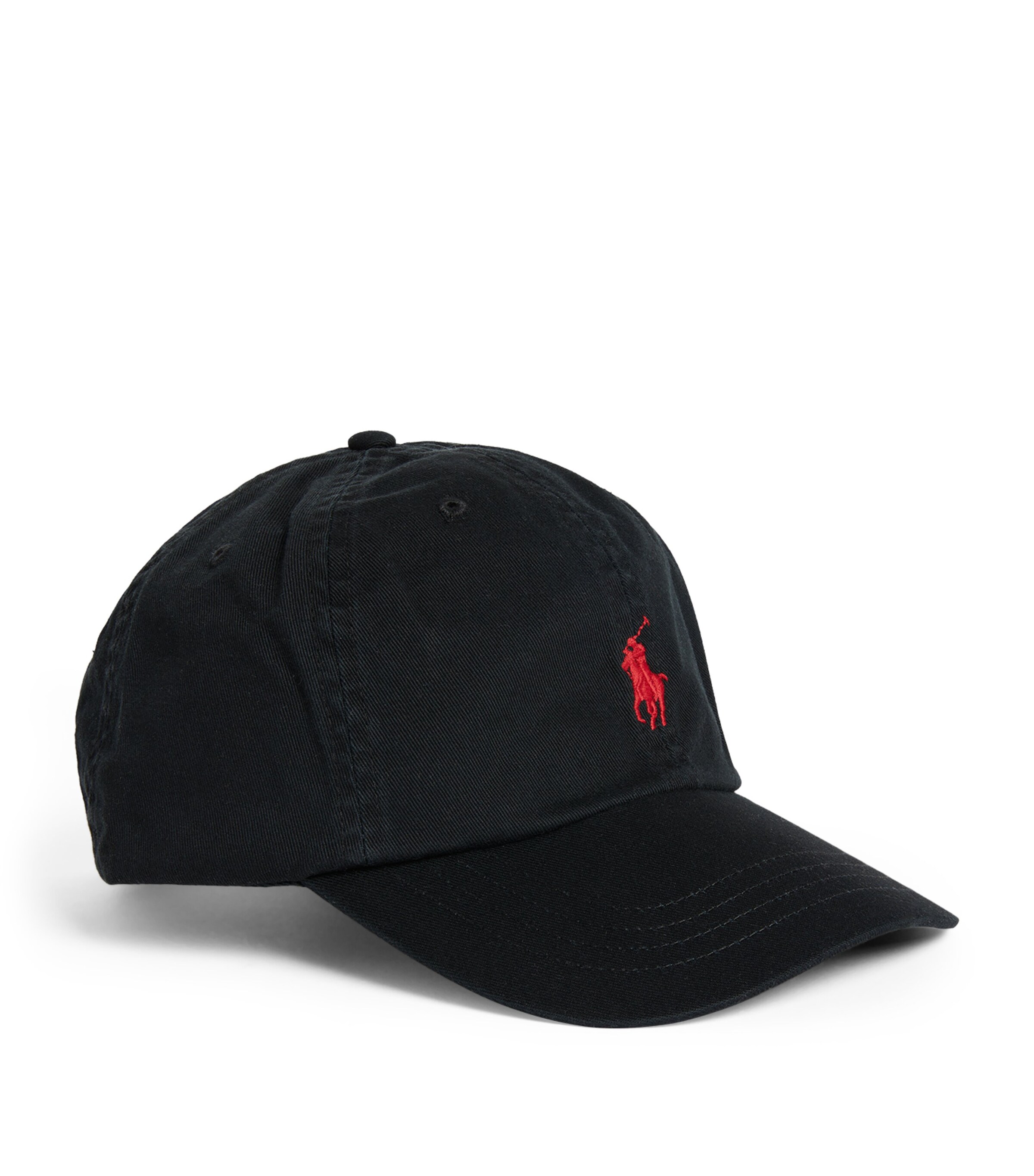 Cotton Logo Baseball Cap BLACK Image 3