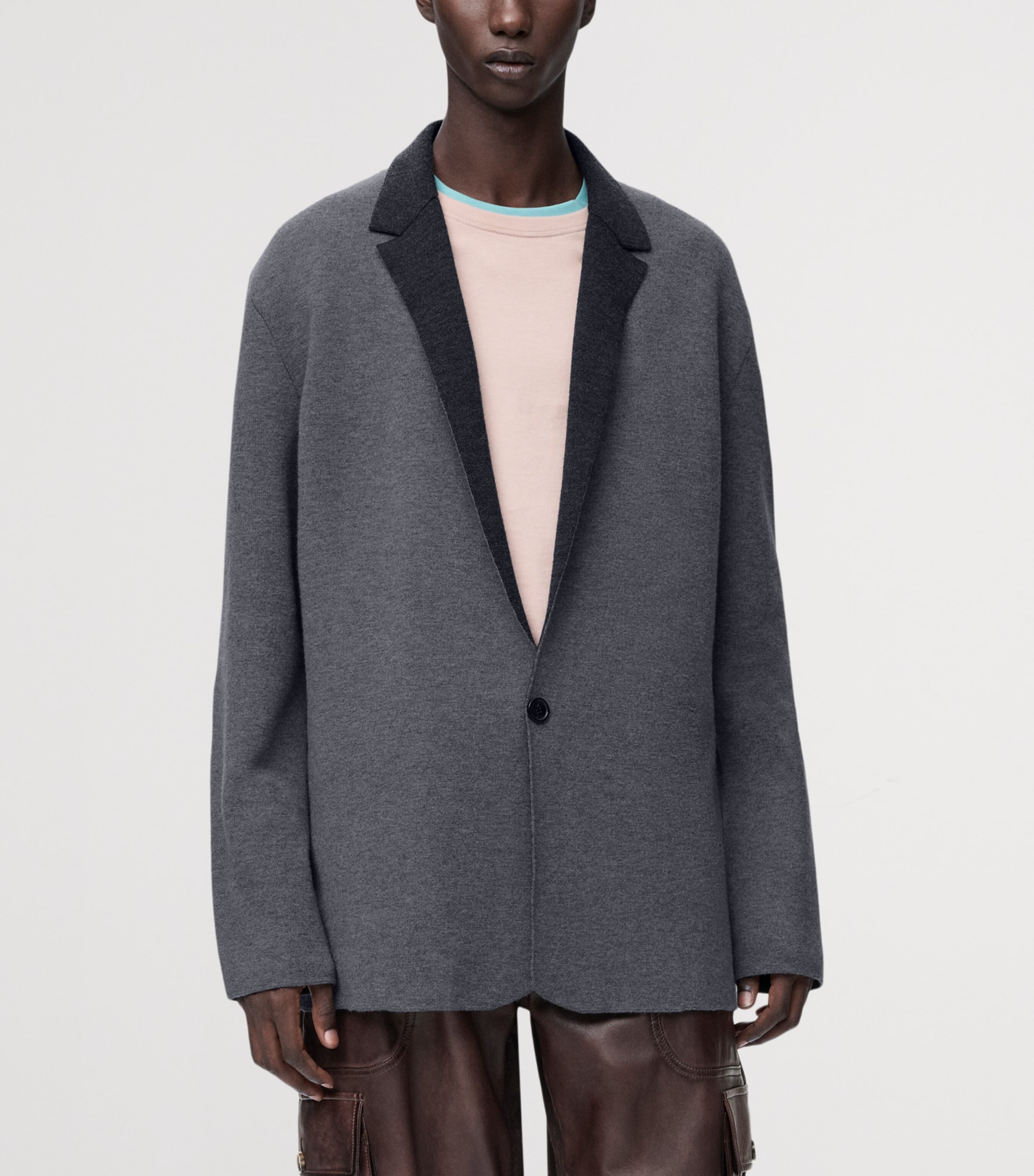 Wool Blazer GREY MELANGE Image 3