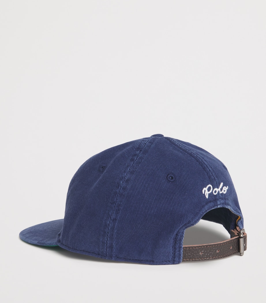 Polo Ralph Lauren Cotton Twill 'Ralph' Appliqué Cap Navy Image 3