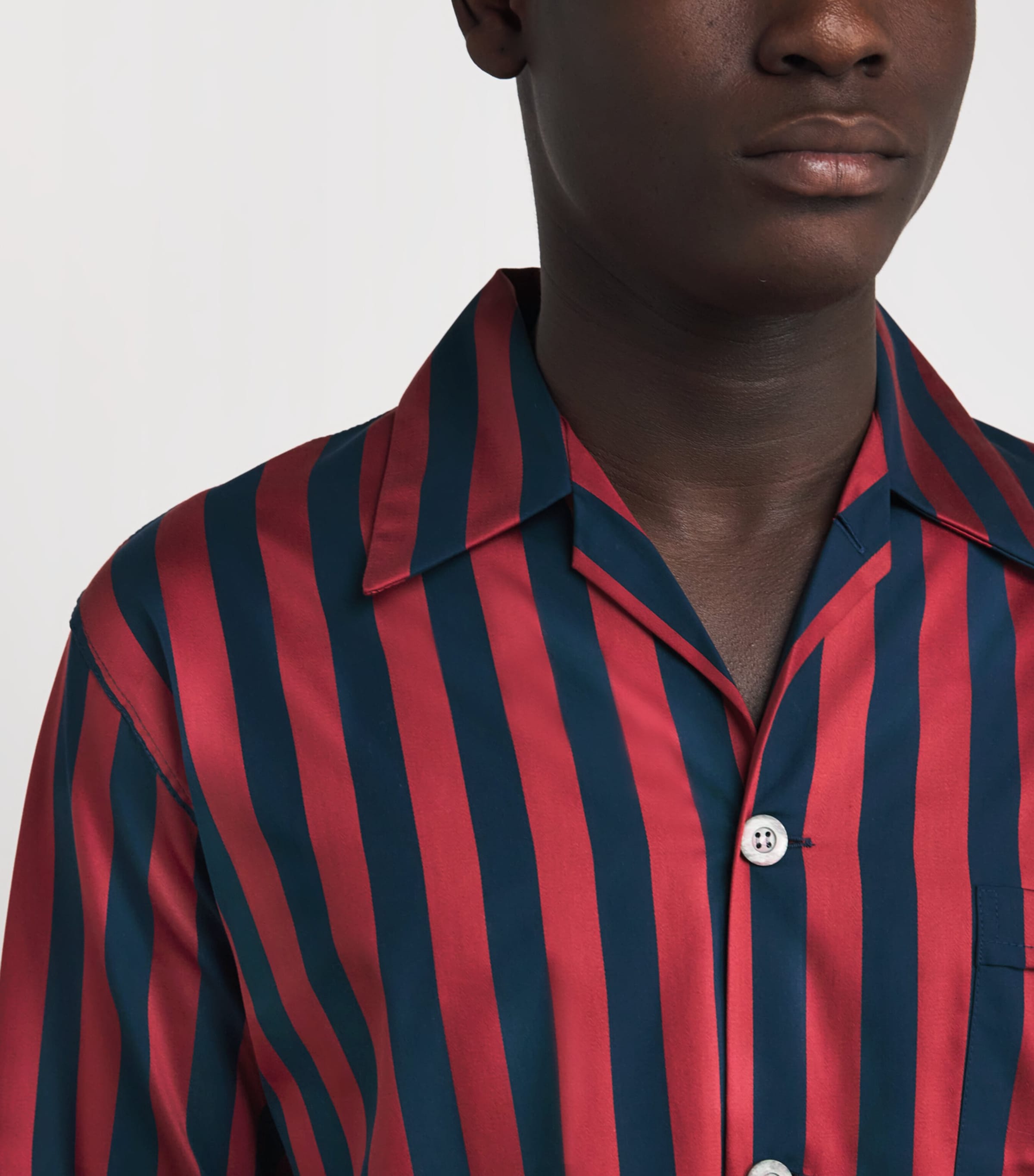 Royal Cotton Stripe Pyjamas 225NAV Image 4