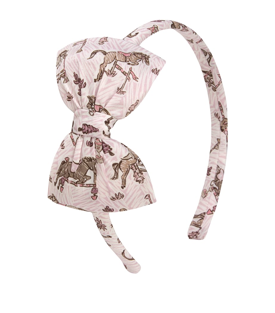 Trotters Cotton Alice Floral Headband Pale Pink Image 1