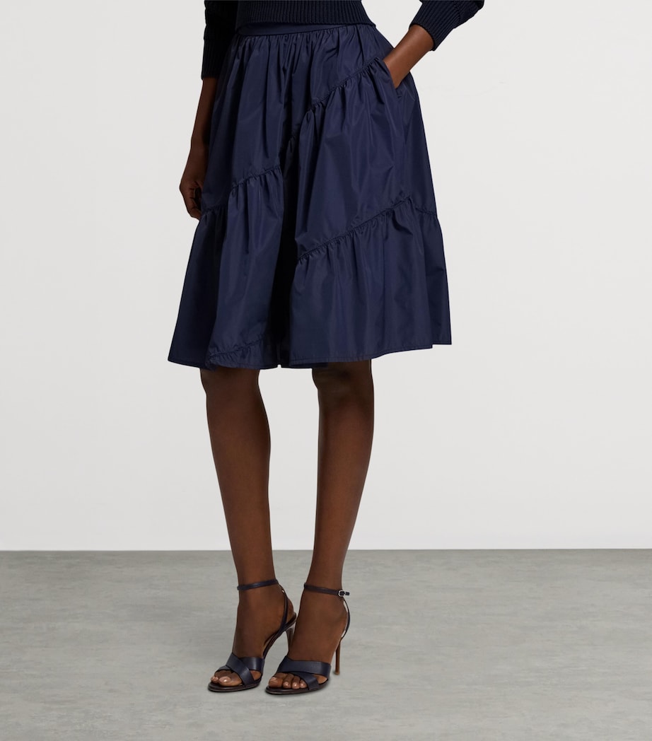 Taffeta Kyle Midi Skirt NAVY-410 Image 7