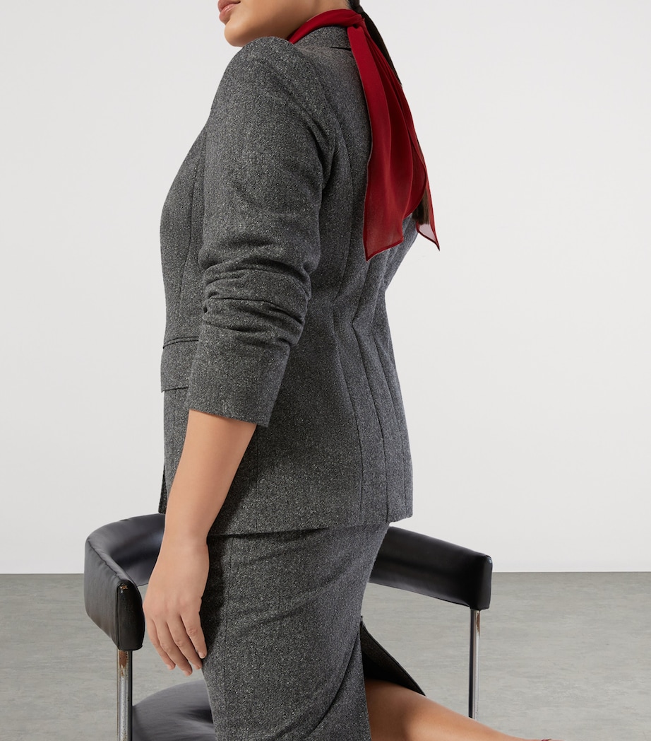 Virgin-Wool Blend Nolana Blazer BLACK Image 5