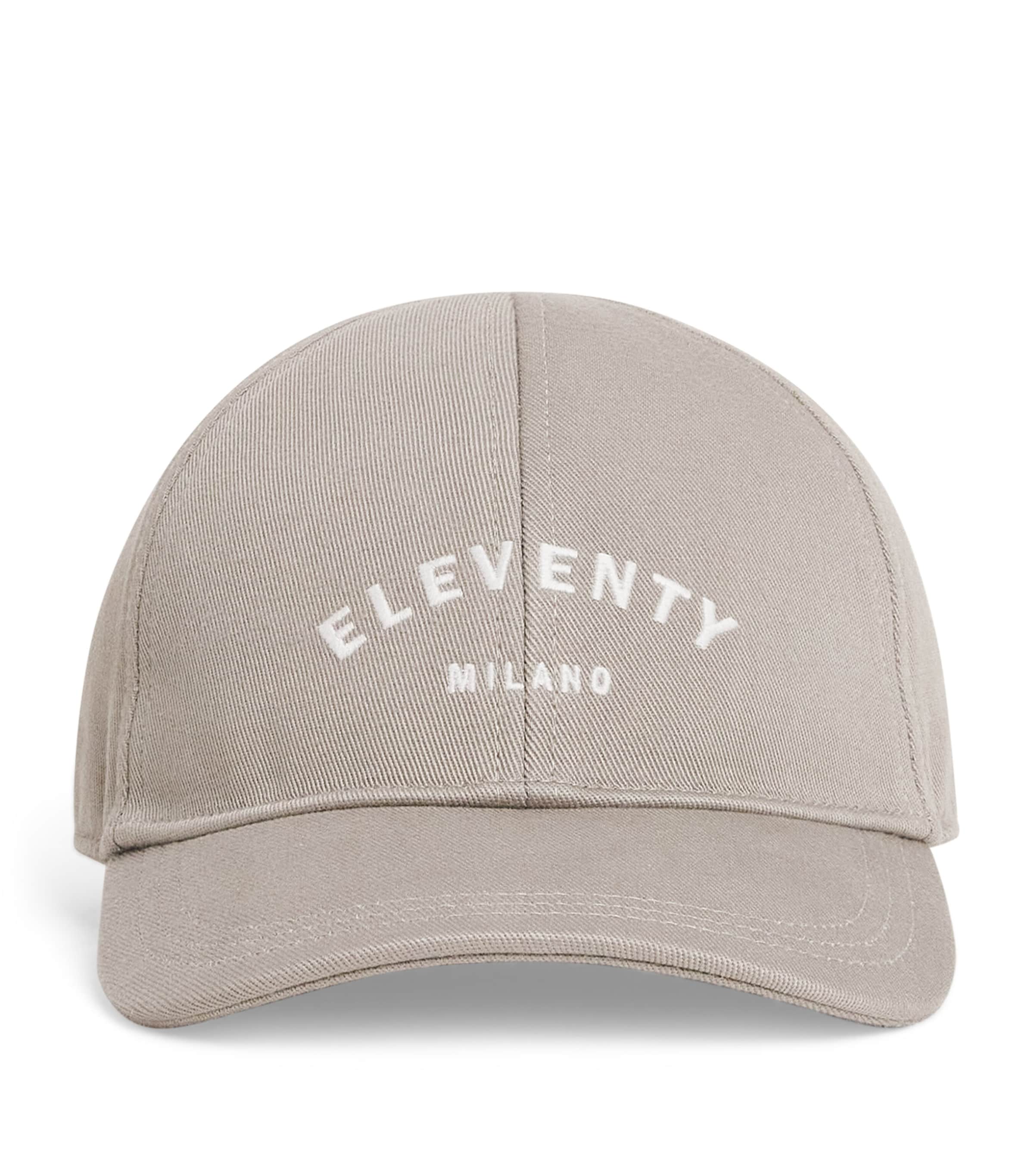 Eleventy Cotton Logo Baseball Cap Military Green Image 1