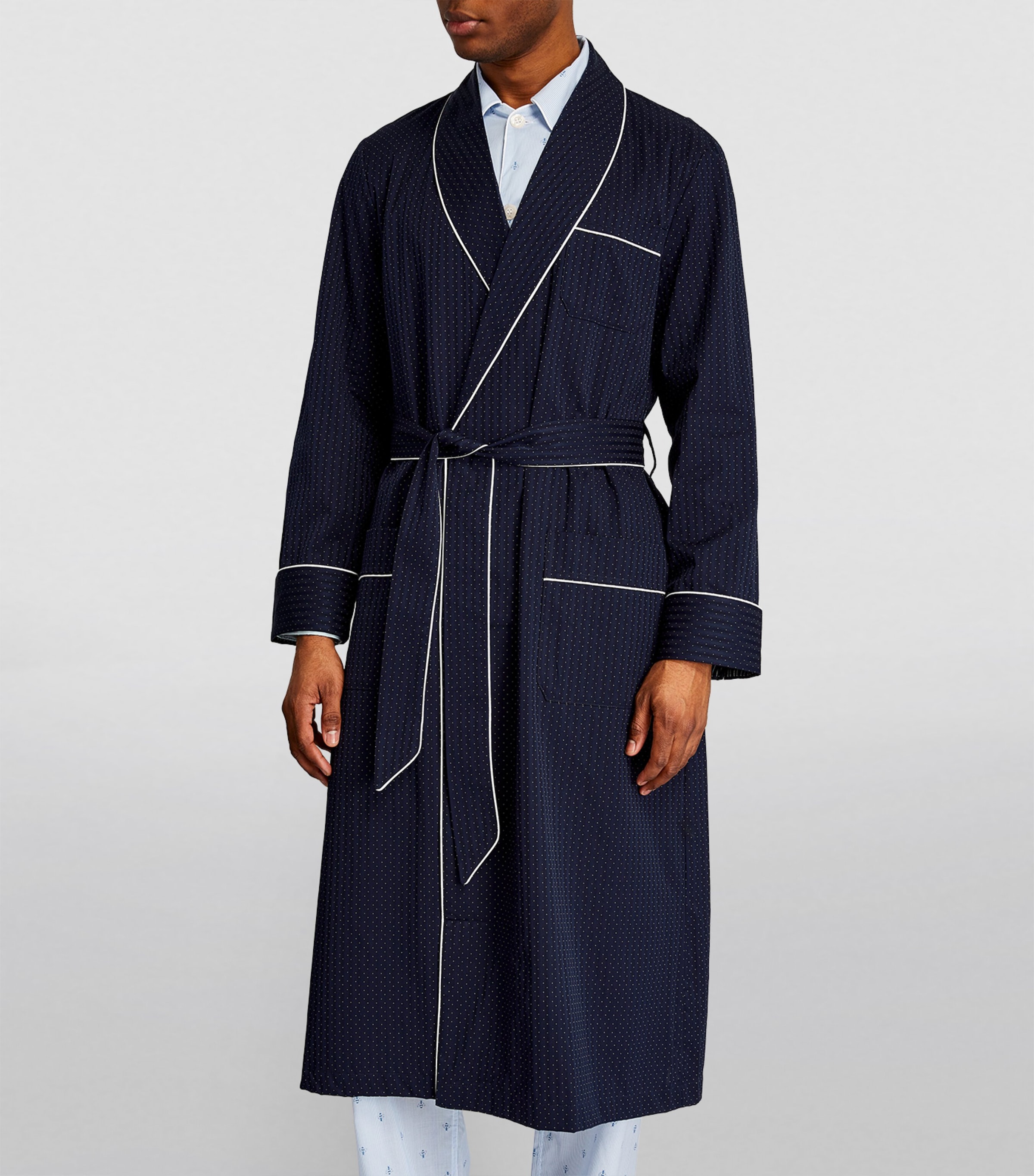 Royal 40 Piped Robe NAVY Image 3