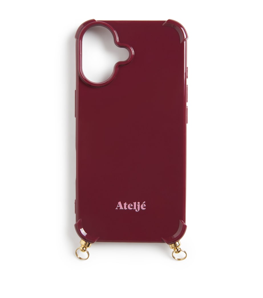 Recycled Bold Burgundy iPhone 16 Case BOLD BURGUNDY Image 1
