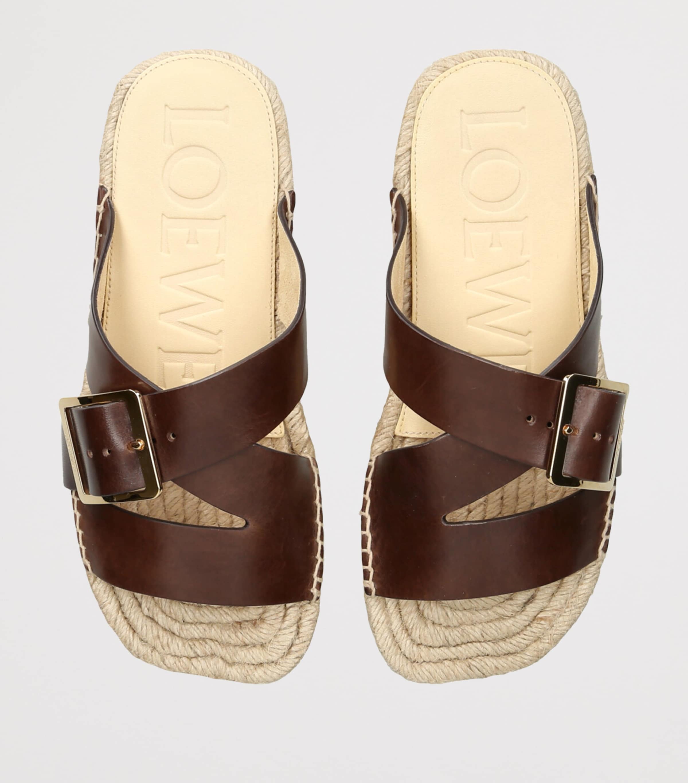 Petal Espadrille Slides BROWN Image 4