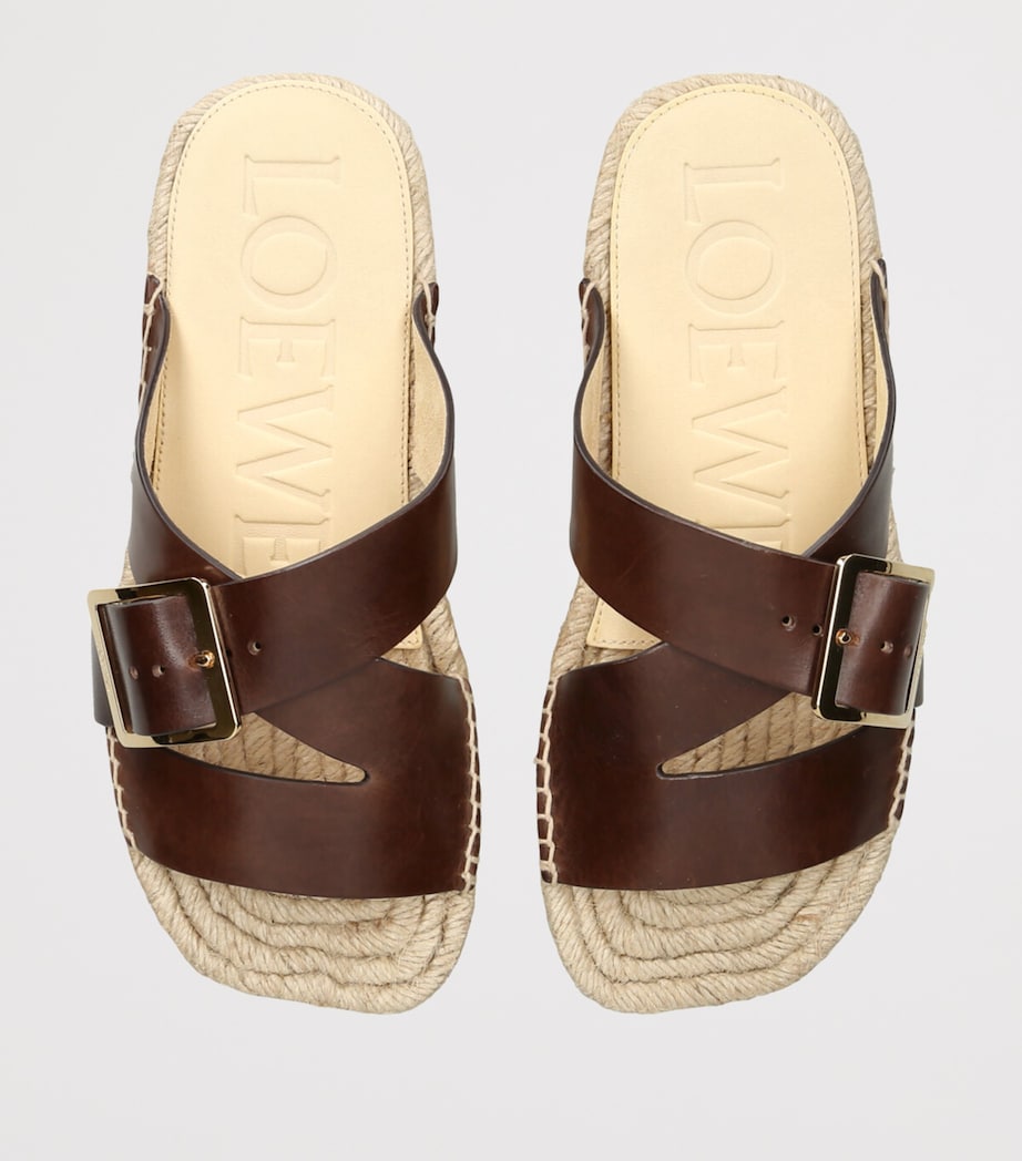 Petal Espadrille Slides BROWN Image 4