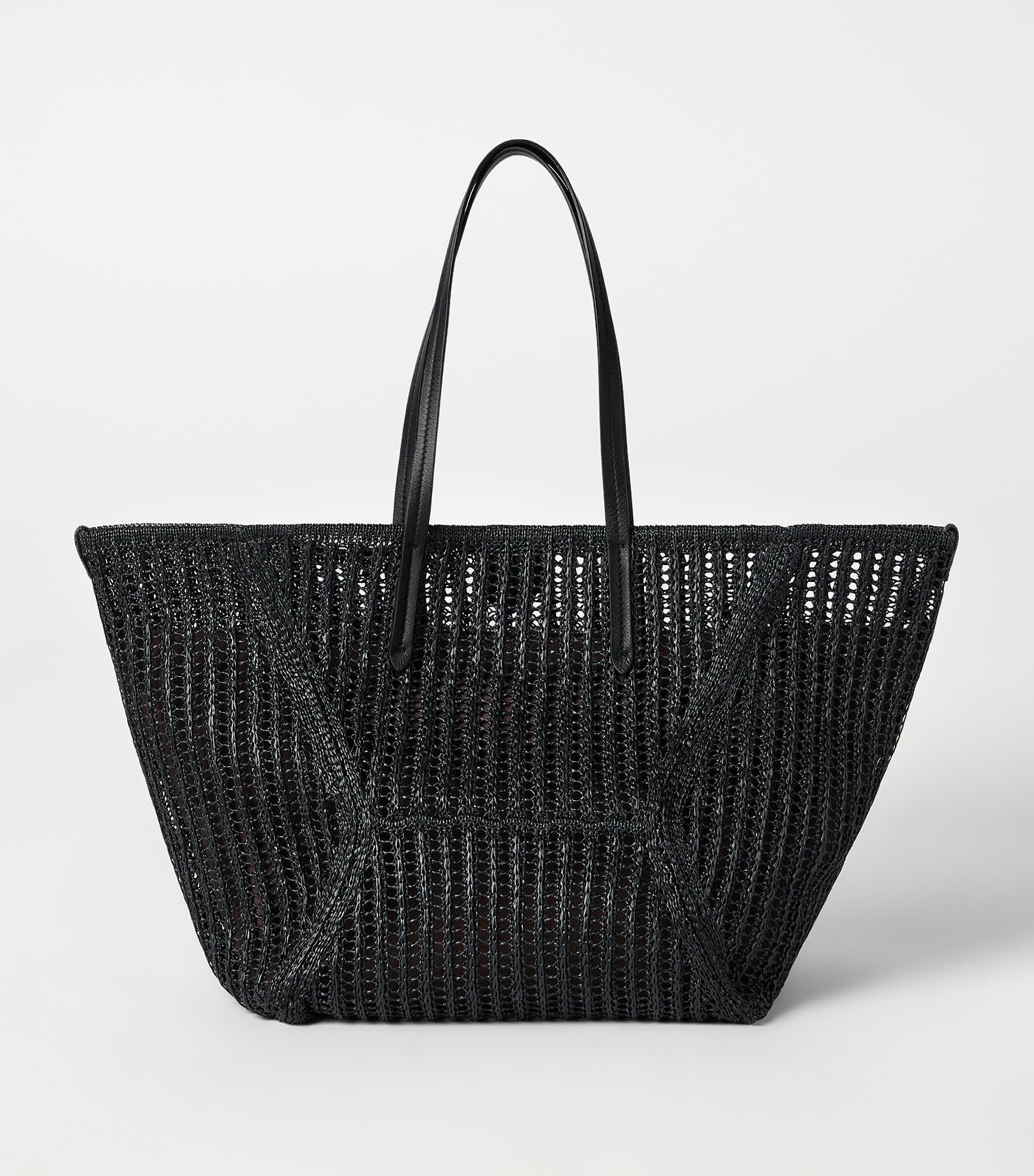 Brunello Cucinelli Techno Raffia Knit BC Duo Tote Bag Image 3