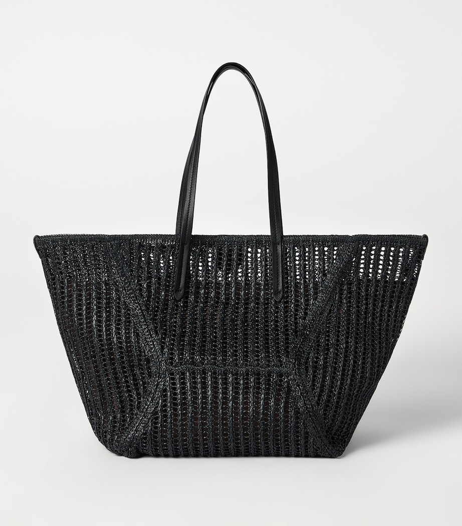 Brunello Cucinelli Techno Raffia Knit BC Duo Tote Bag Image 3