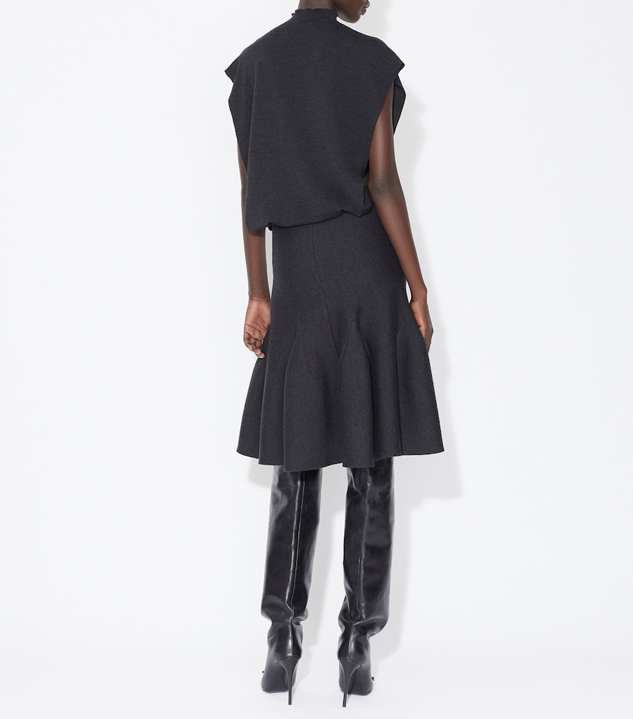 Alaïa Womens Merino Wool Bodysuit Ebene Image 3