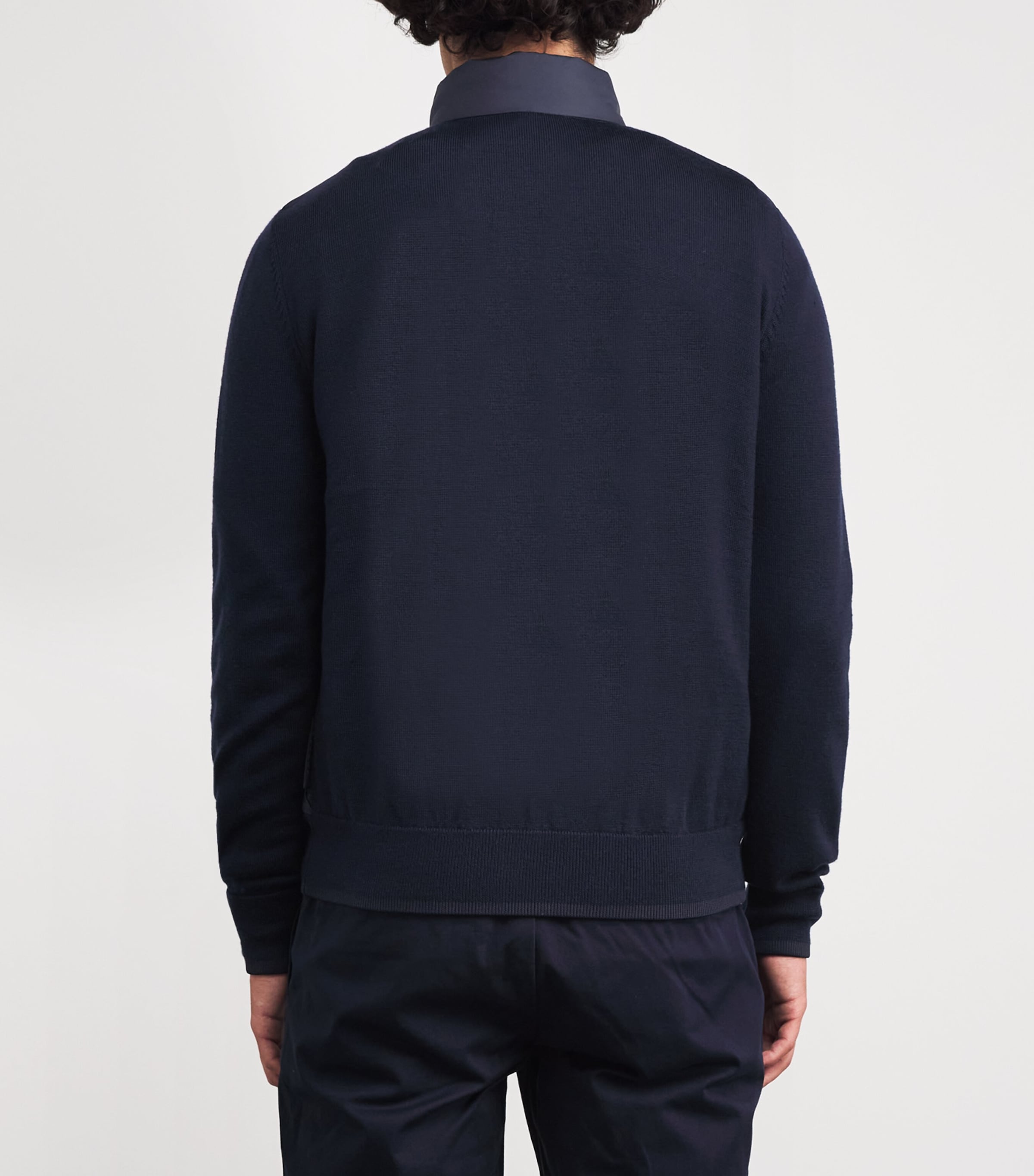 Bogner Mens Wool-Down Zisco Hybrid Jacket Navy Image 4