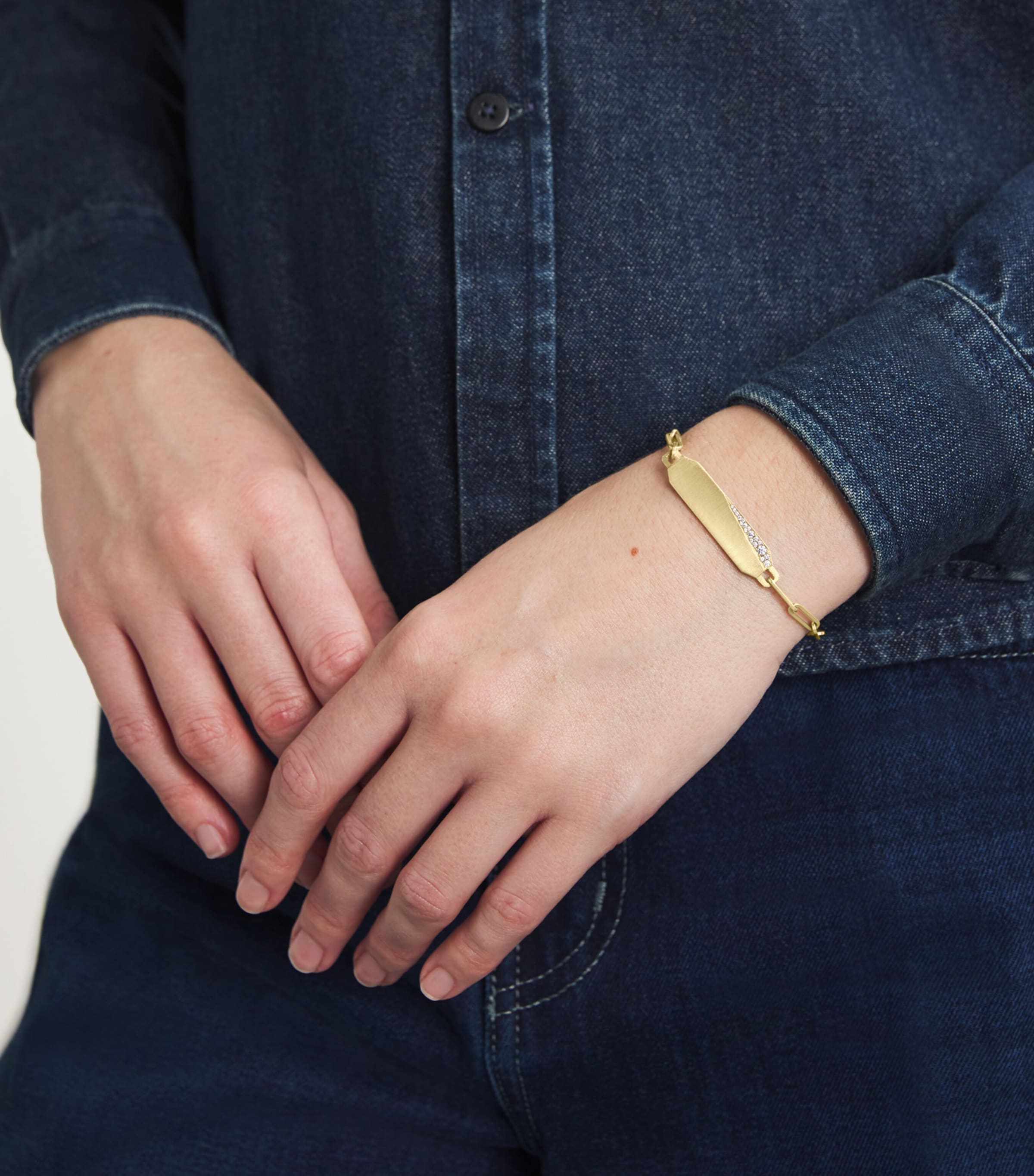 Small Yellow Gold and Diamond Alchemy Billie Bracelet YELLOW GOLD Image 2