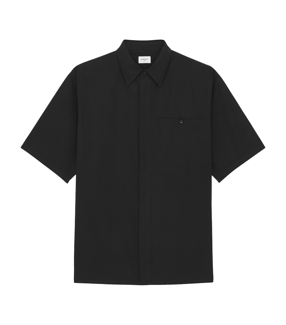 Saint Laurent Mens Cotton Short-Sleeve Shirt Image 1
