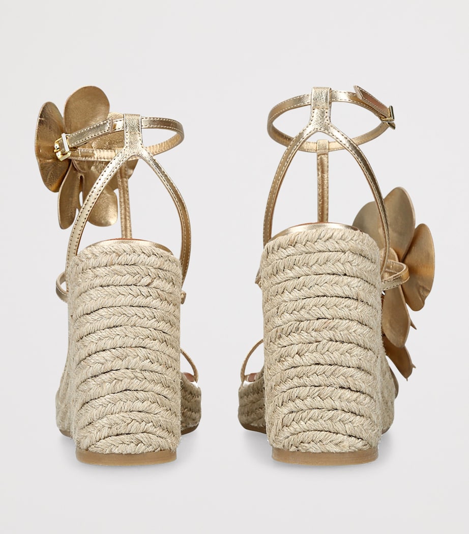 Zimmermann Leather Orchid Wedges 110 Gold Image 2