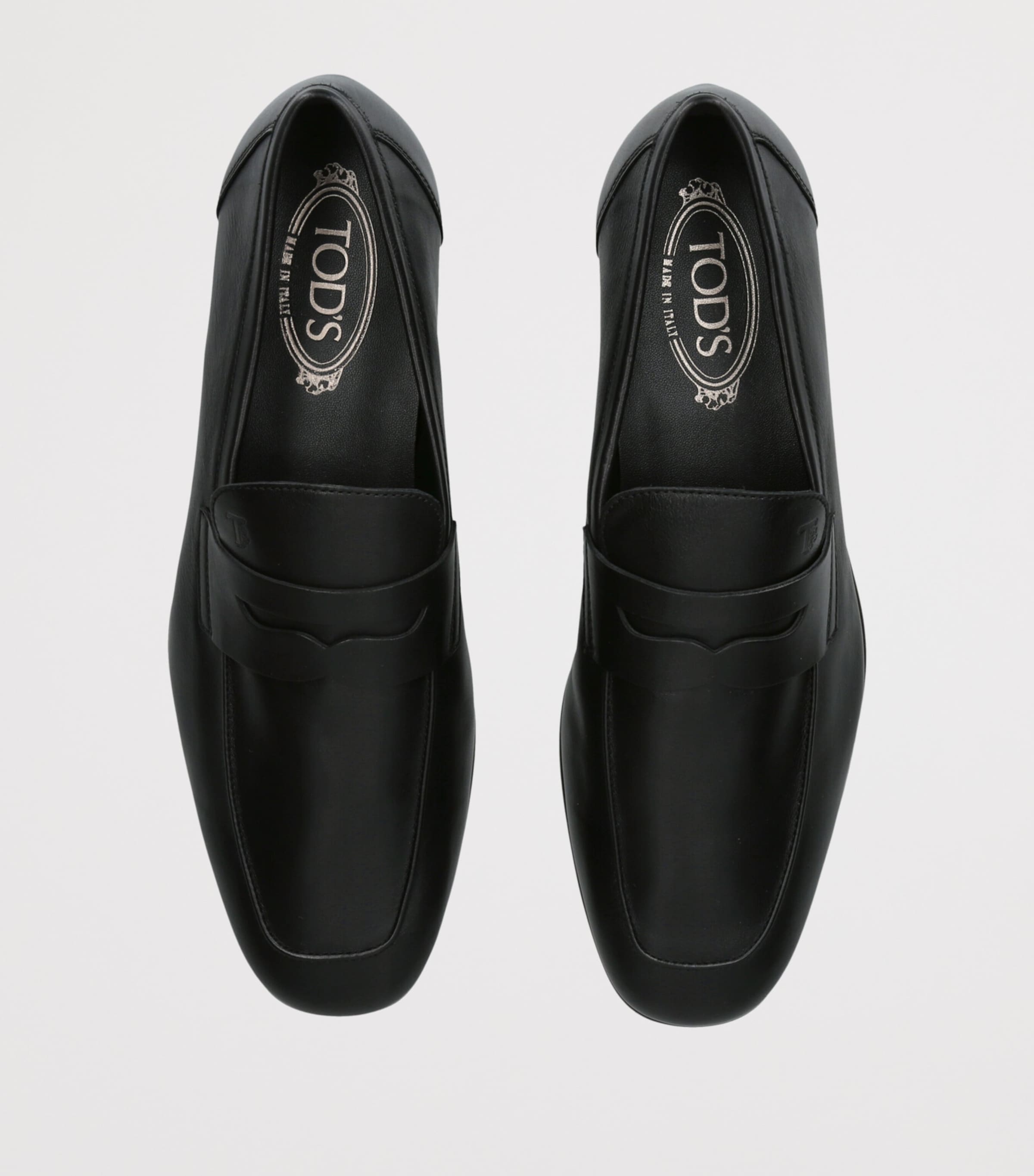 Tod's Leather Mocassino Loafers Black Image 3