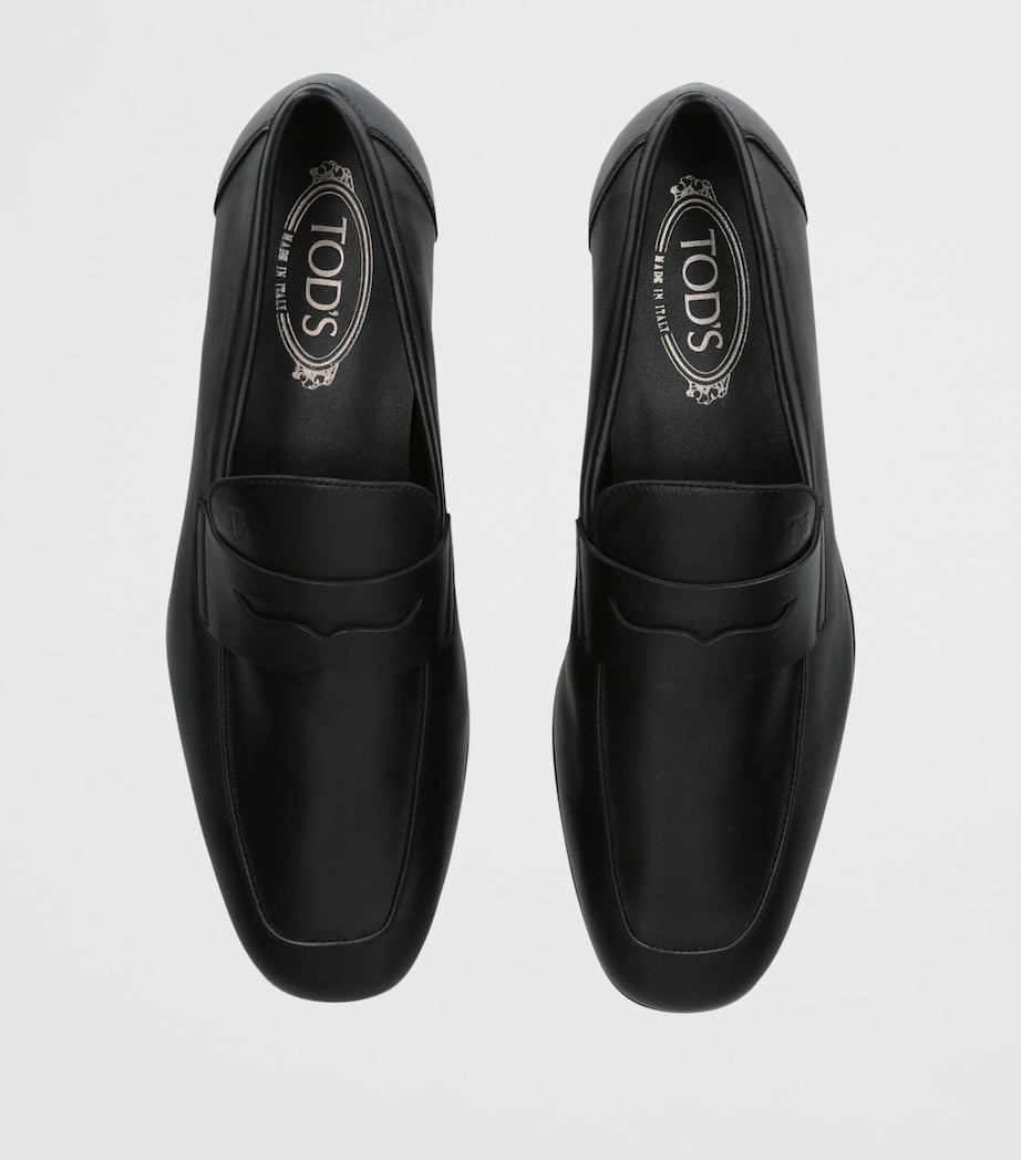 Tod's Leather Mocassino Loafers Black Image 3
