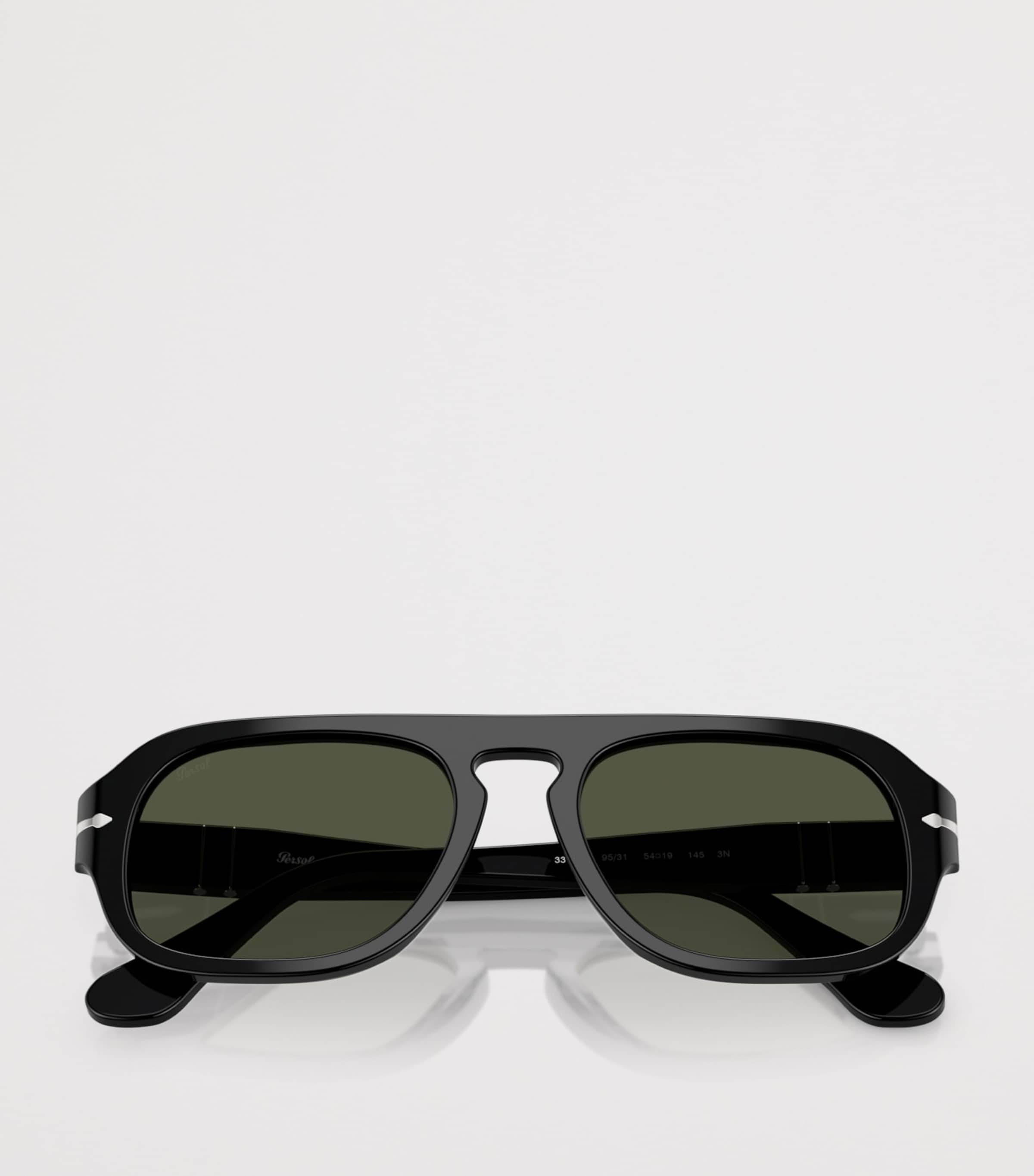 Persol Square Pilot Sunglasses Black Image 5