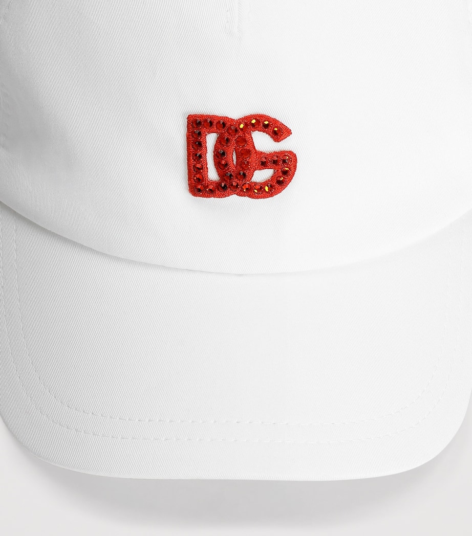 Dolce&Gabbana Kids Embellished-Logo Baseball Cap Combined Colou Image 2