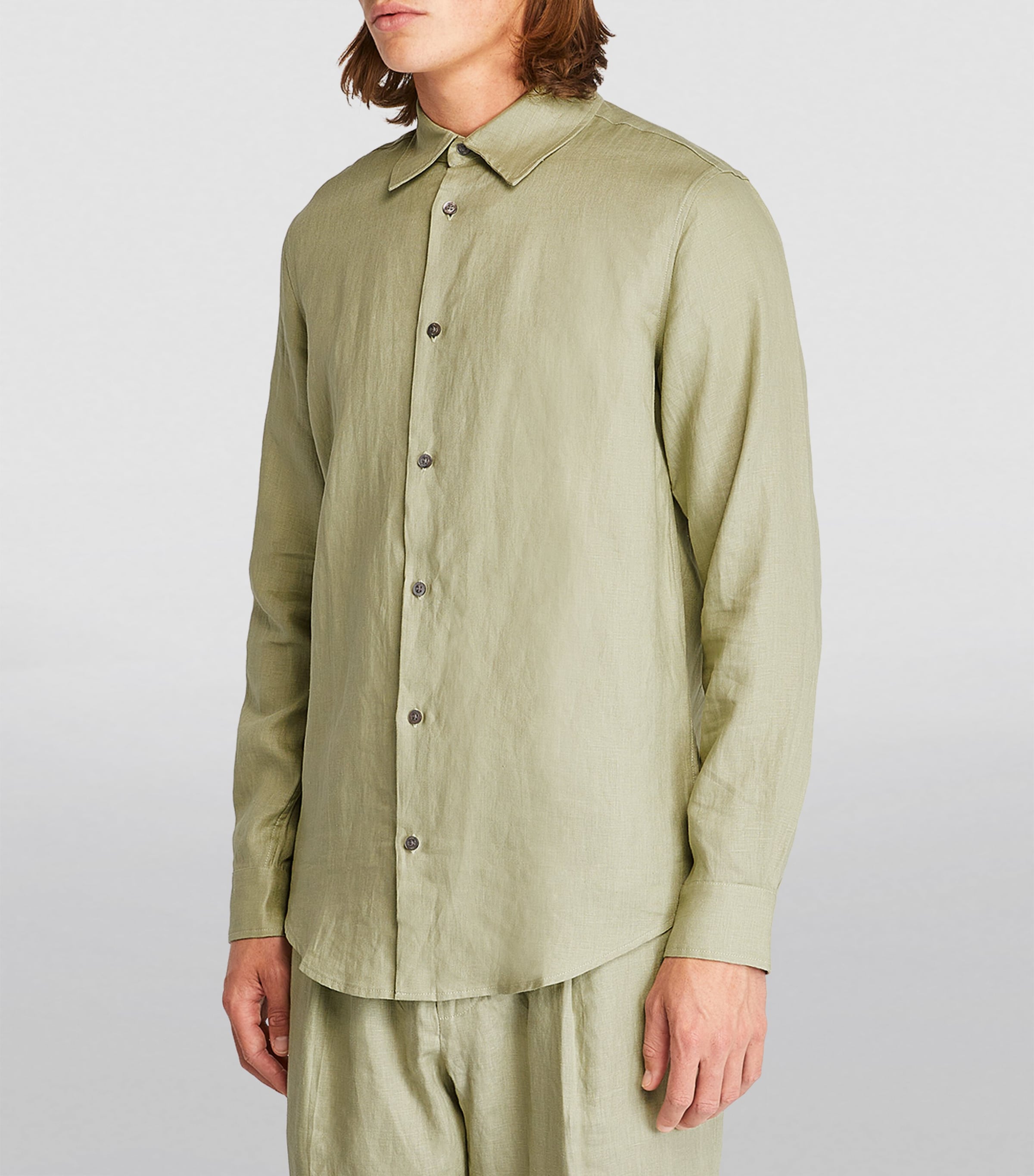 Linen Shirt SAGE- 16 Image 3