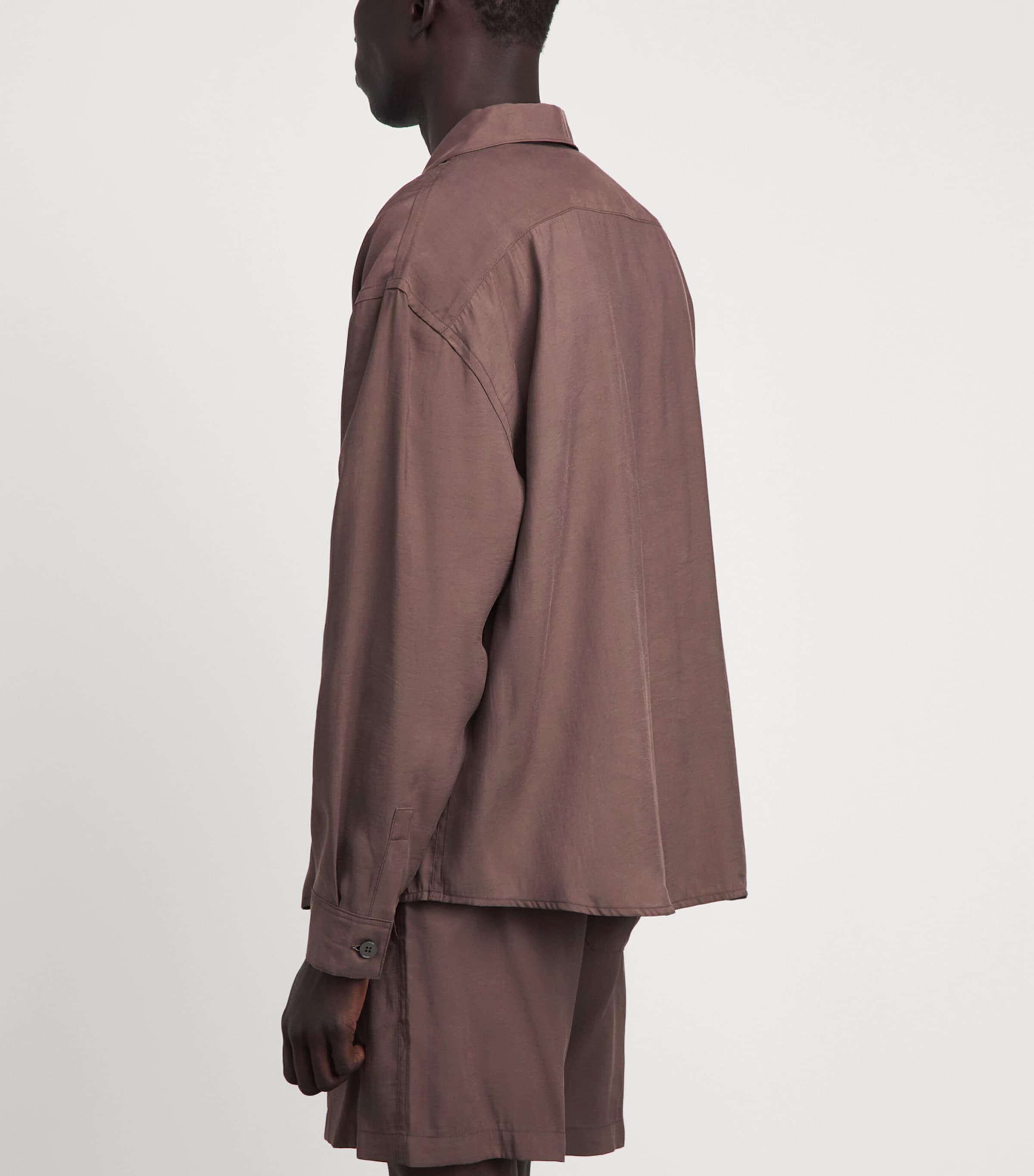 FRAME Mens Camp Collar Shirt Dsmv Image 5