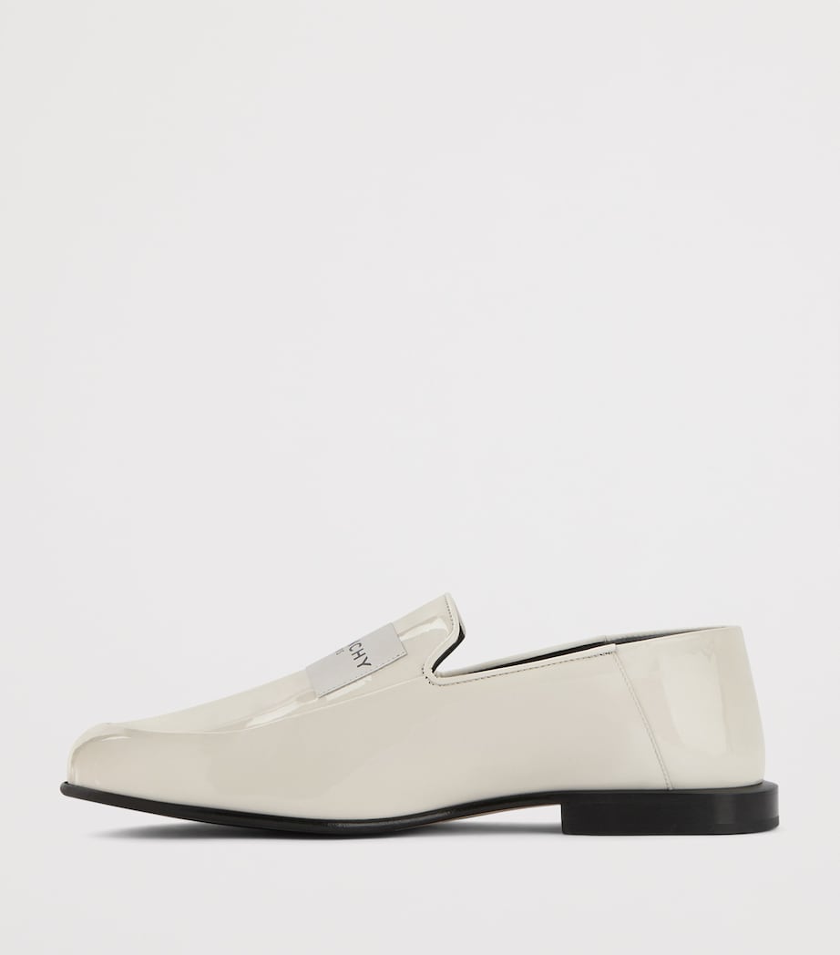 Patent Leather Label Loafers IVORY Image 4