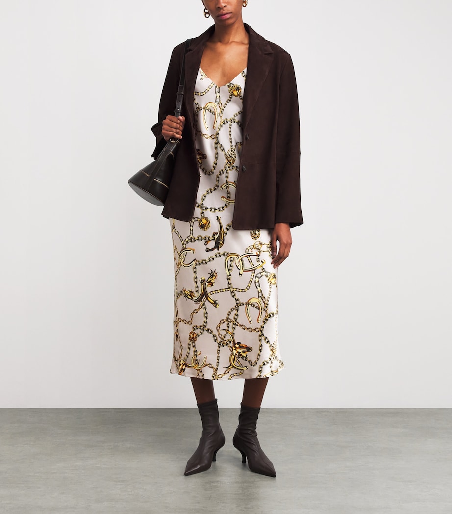 Silk Seridie Midi Dress SMK GR/GD LNGHRNCHN Image 2