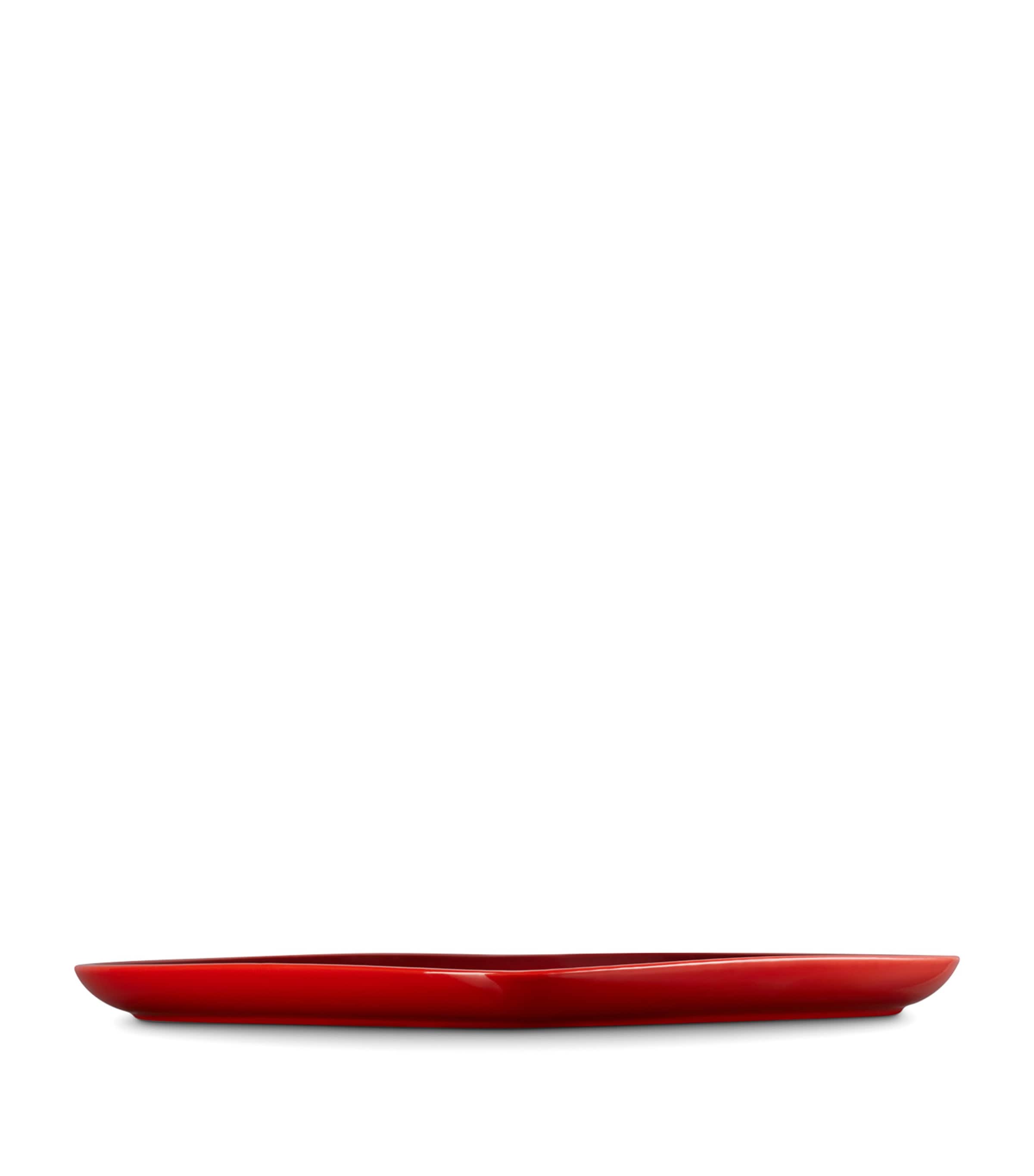 Le Creuset Stoneware Heart Serving Plate (32cm) Cerise Image 2