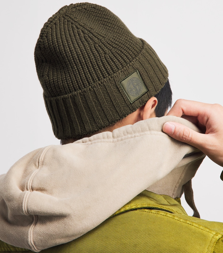 Stone Island GHOST PIECE Cashmere Beanie Image 2