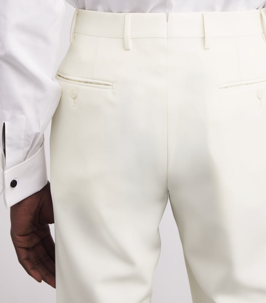 Wool 2-Piece Tuxedo 073 NATURAL WHITE Image 7