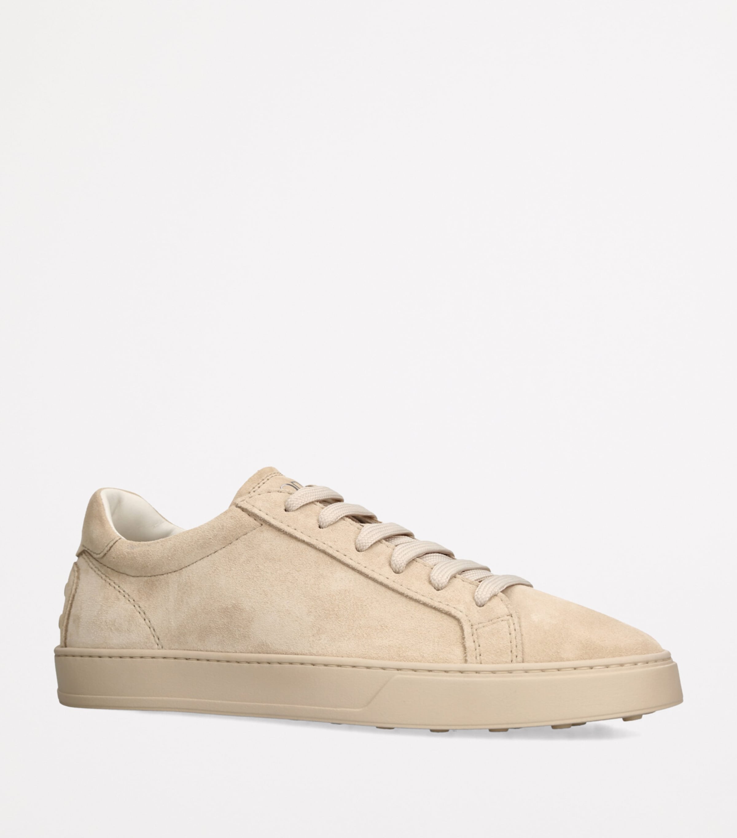 Tod's Suede Allacciata Cassetta Sneakers Beige Comb Image 3