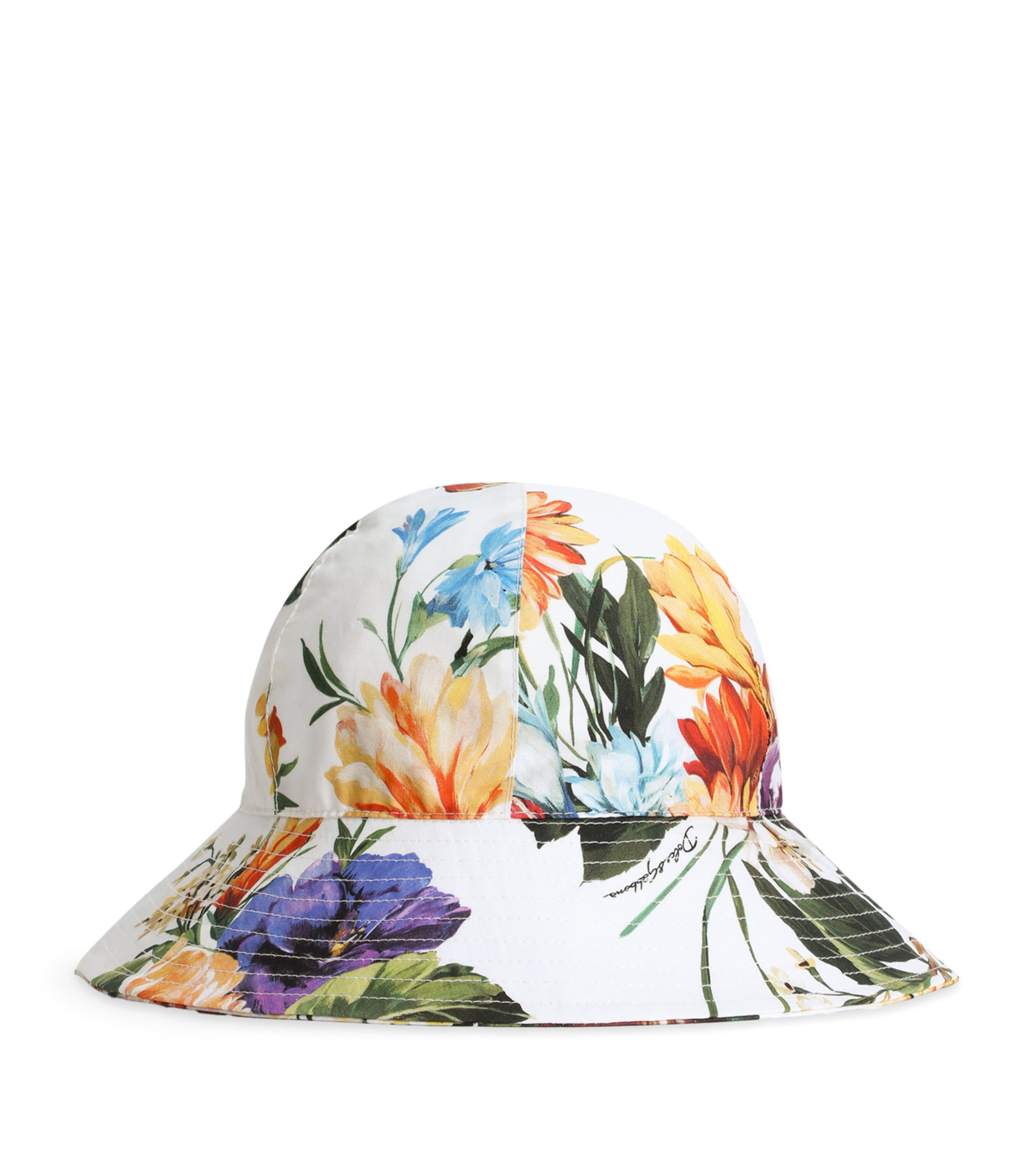 Dolce & Gabbana Cotton Floral Bucket Hat