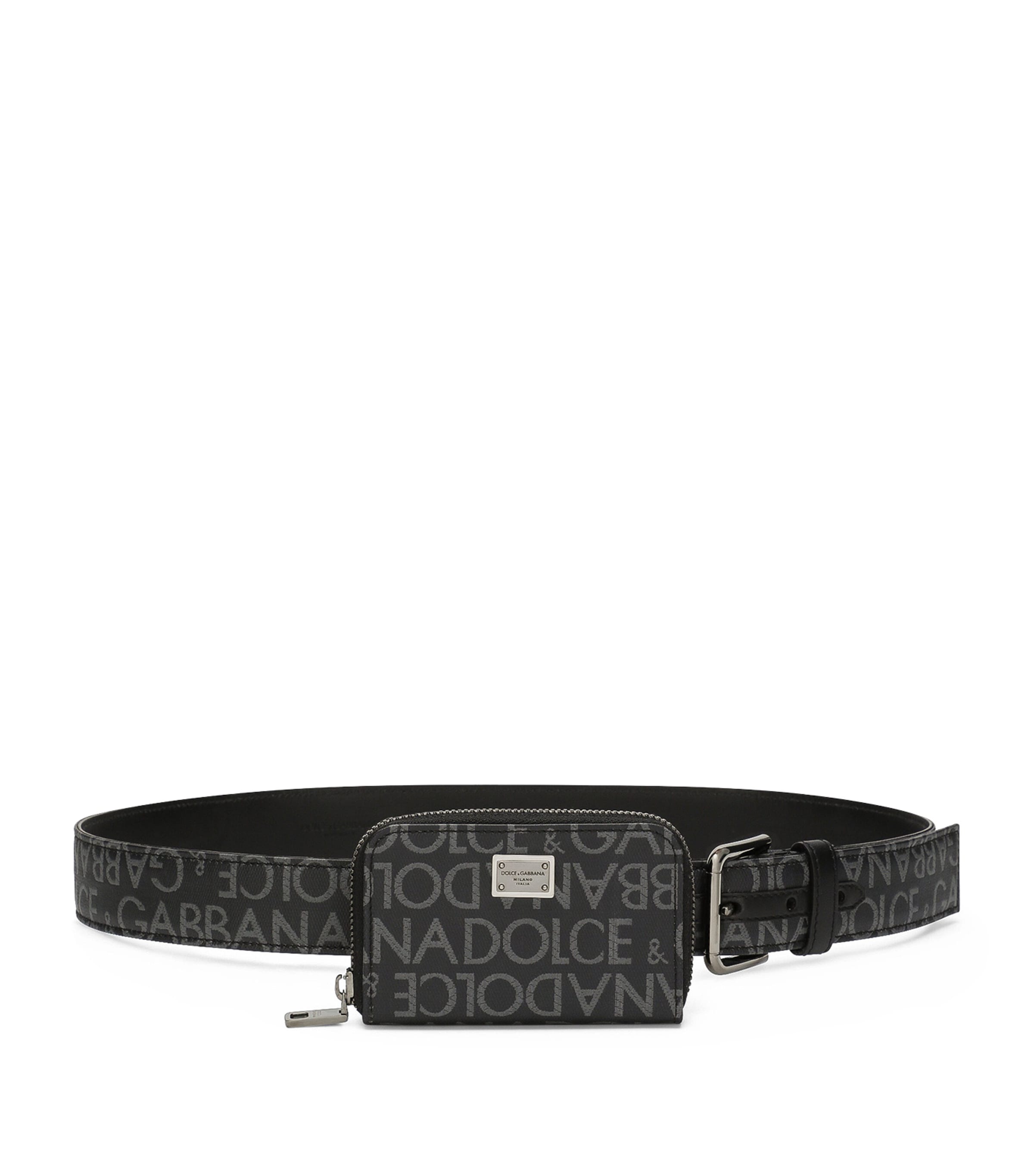Dolce & Gabbana Pouch-detail Logo Belt