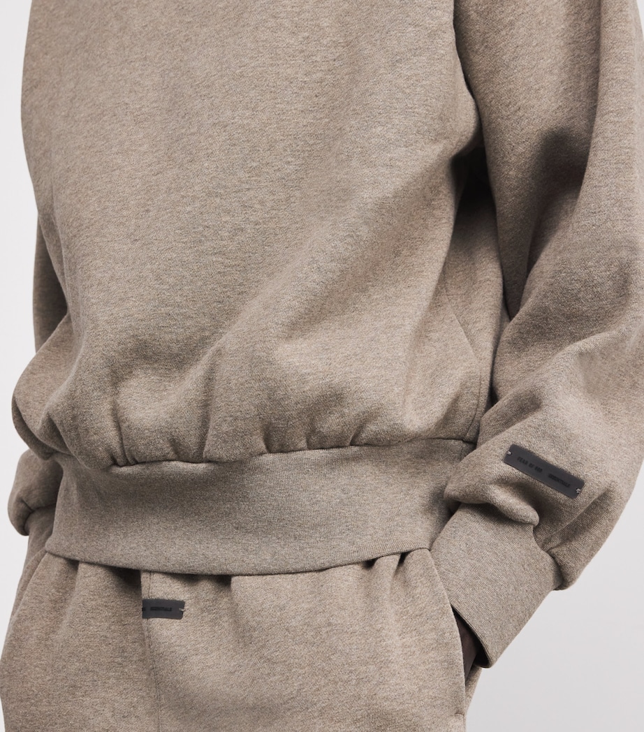 Cotton-Blend Back Logo Sweatshirt HOMESTEAD HEATHER Image 6