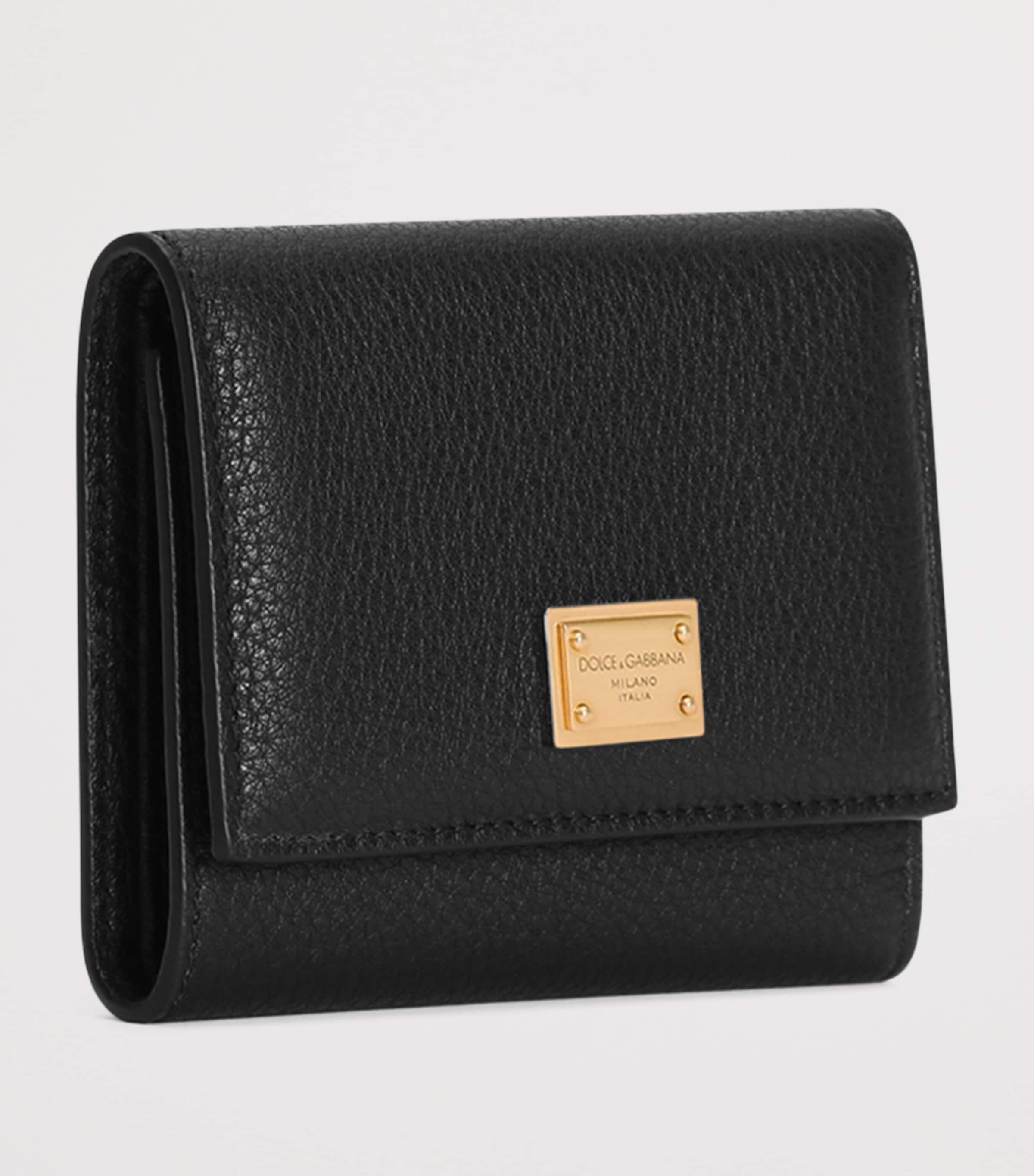 Dolce&Gabbana Leather Logo Wallet Black Image 2