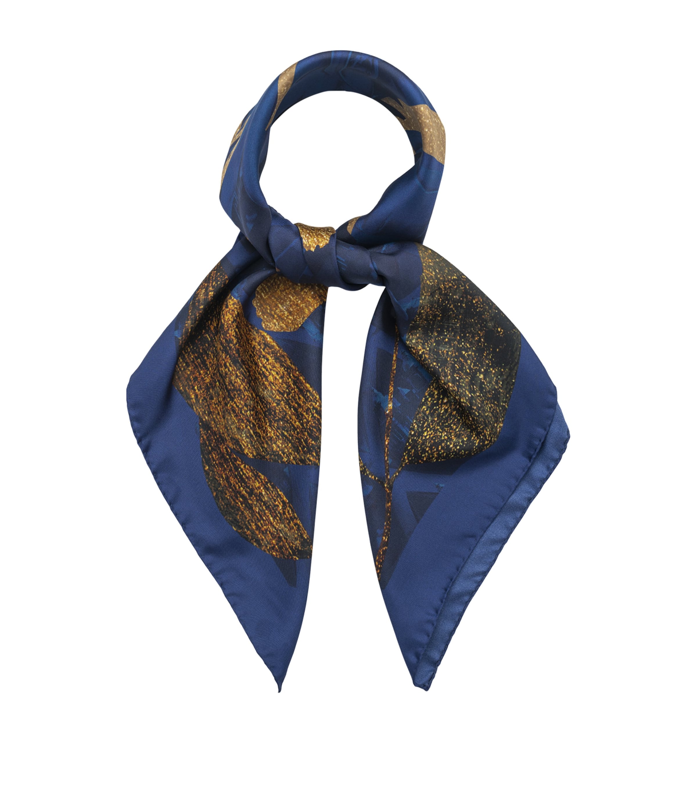 Grace De Monaco Silk Casino Scarf In Blue